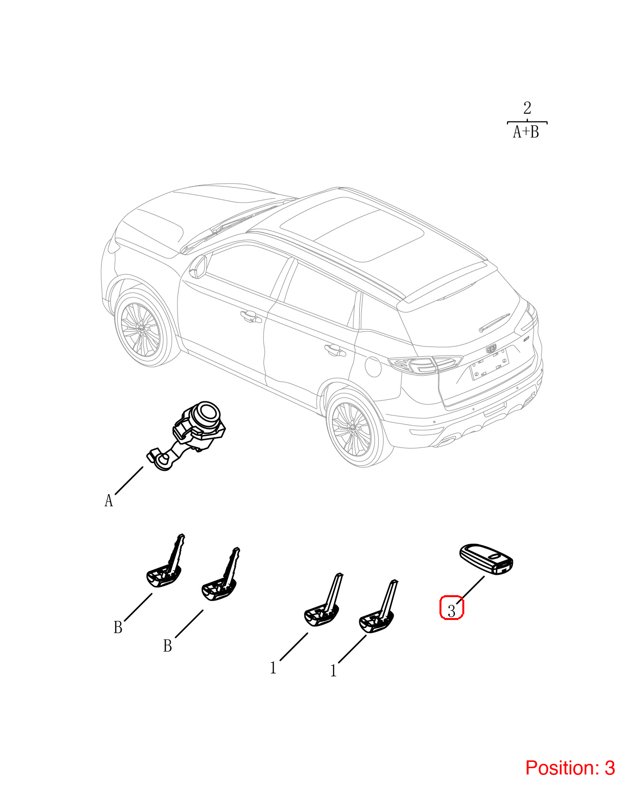 GEELY Key OEM 4033026700661 FOR Emgrand 4033026700661-GEELY_OEM