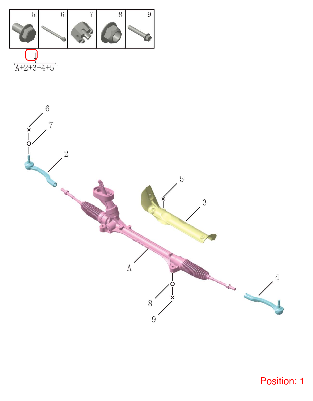 GEELY Steering gear OEM 4036025700 FOR OKAVANGO 4036025700-GEELY_OEM