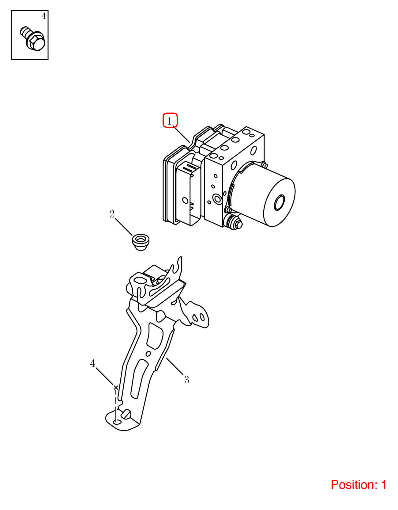 GEELY ABS pump OEM 4060028900 FOR Tugella 4060028900-GEELY_OEM