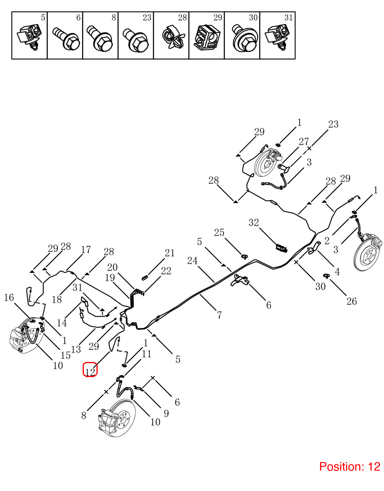 GEELY Brake fluid pipe OEM 4066079400 FOR Tugella 4066079400-GEELY_OEM