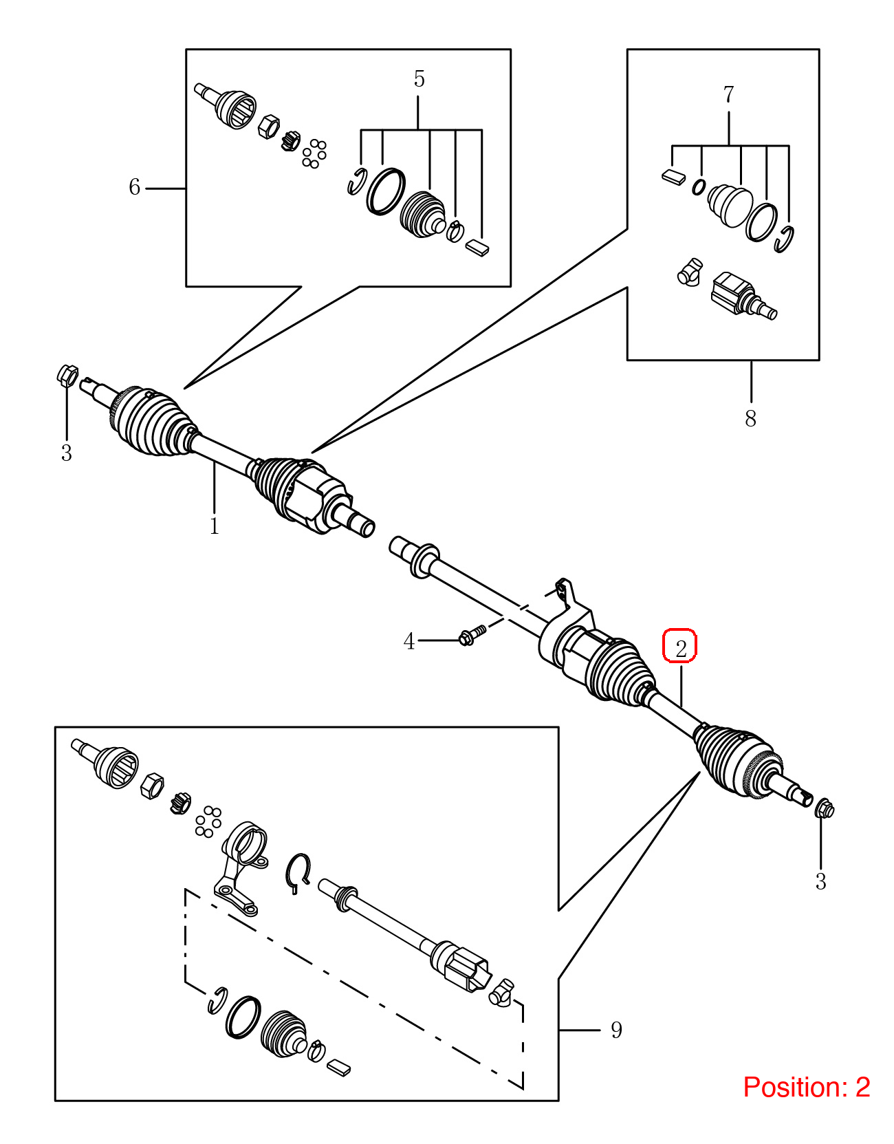 GEELY Axle Shaft OEM 4082009500 FOR Emgrand 4082009500-GEELY_OEM