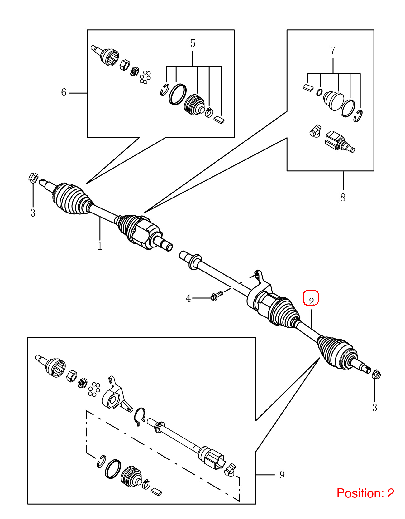 GEELY Axle Shaft OEM 4082009700 FOR Emgrand 4082009700-GEELY_OEM