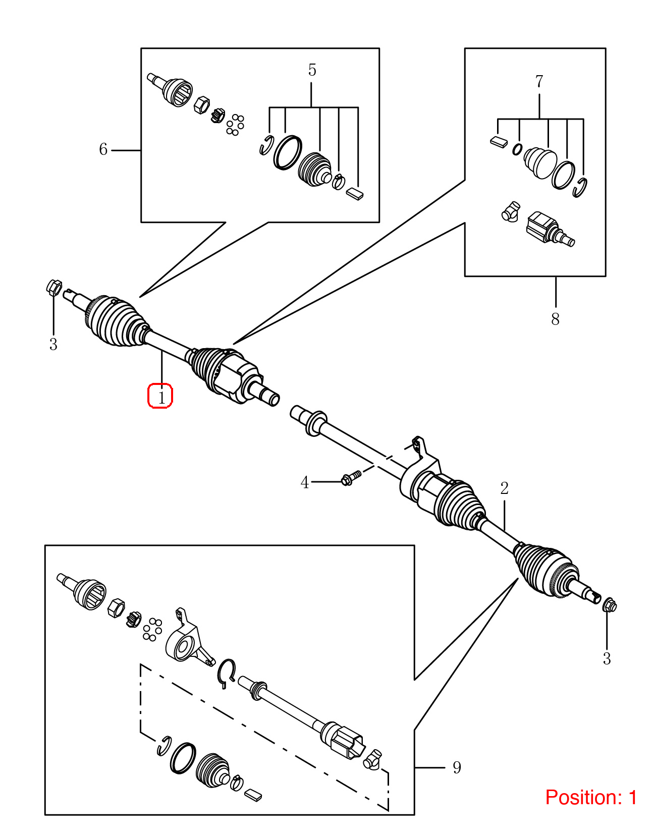 GEELY Axle Shaft OEM 4082009800 FOR Emgrand 4082009800-GEELY_OEM