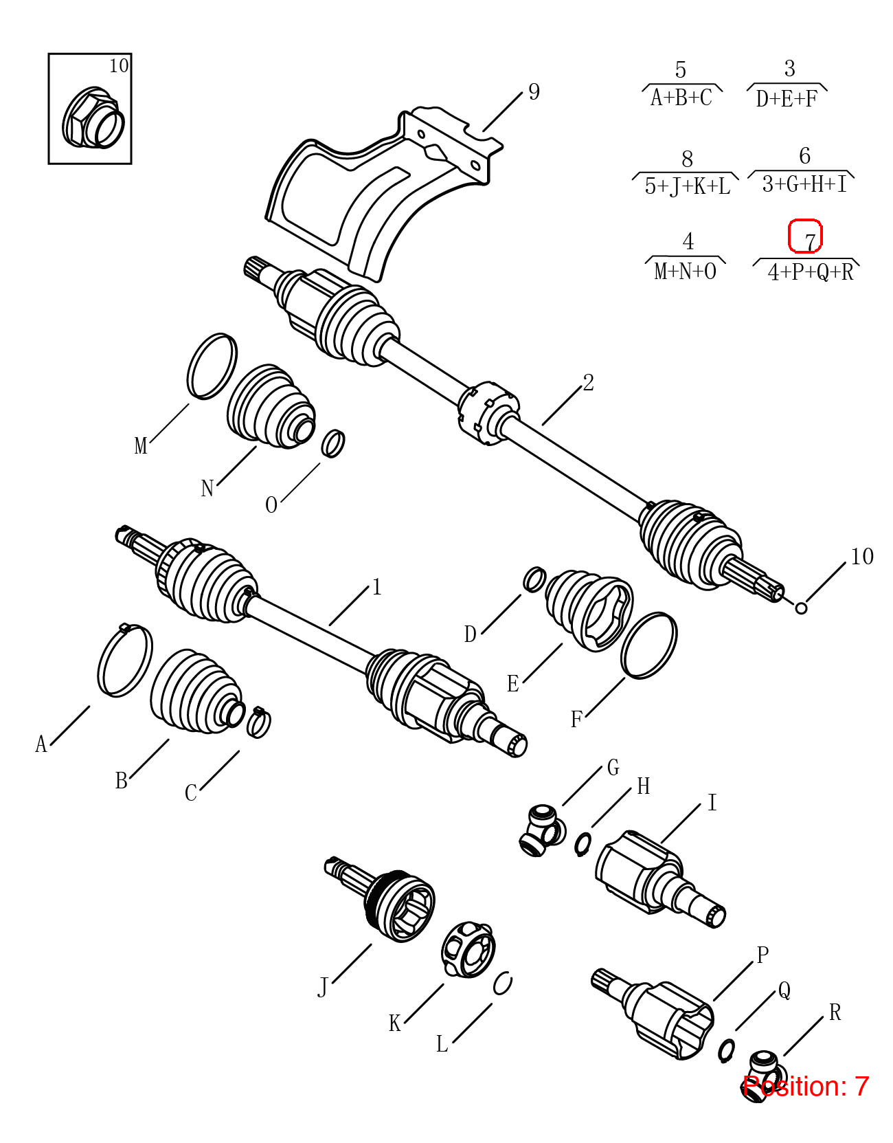 GEELY Half shaft CV joint OEM 4082102400 FOR Binrui 4082102400-GEELY_OEM