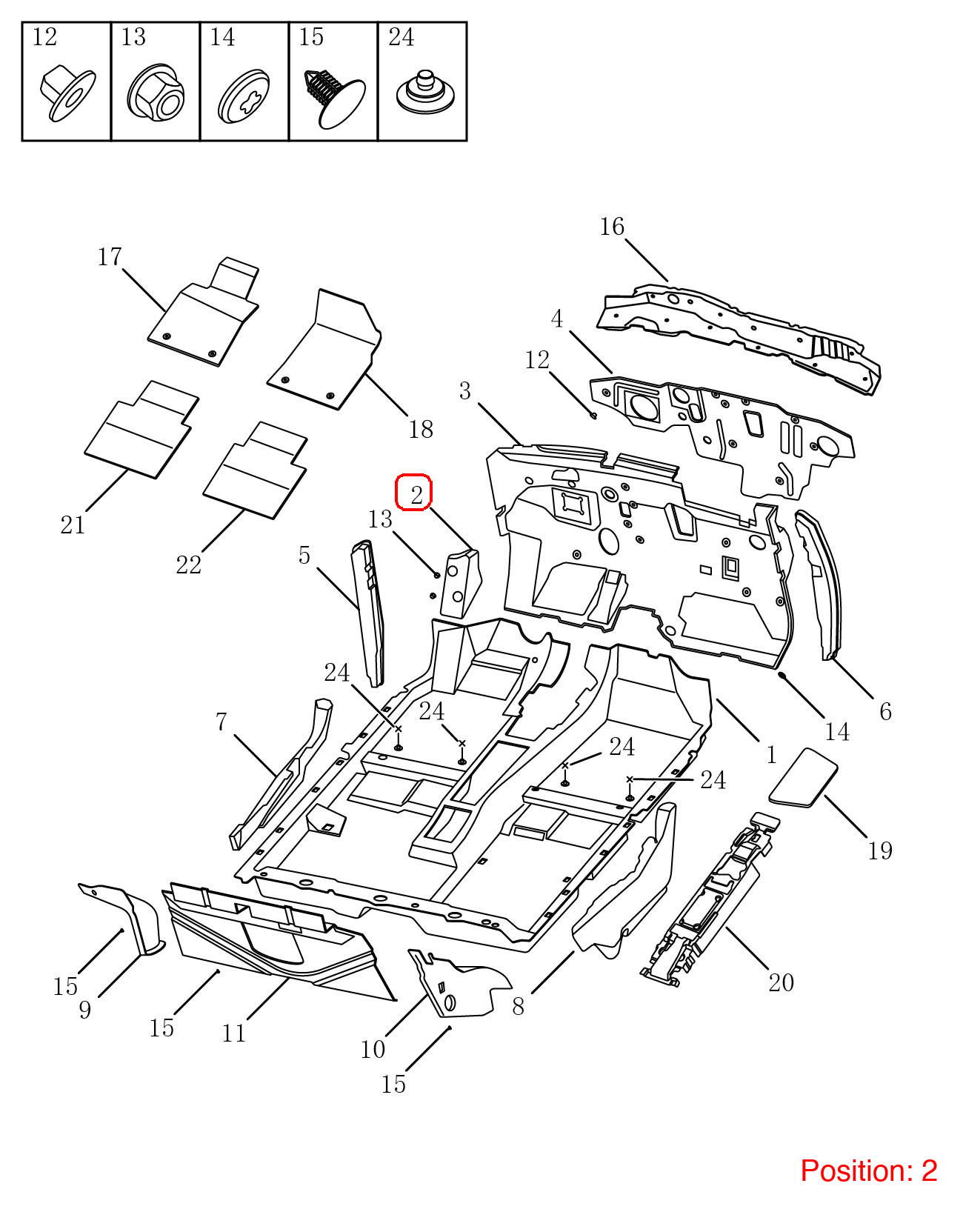 GEELY Left footrest OEM 5017003200 FOR Emgrand 5017003200-GEELY_OEM