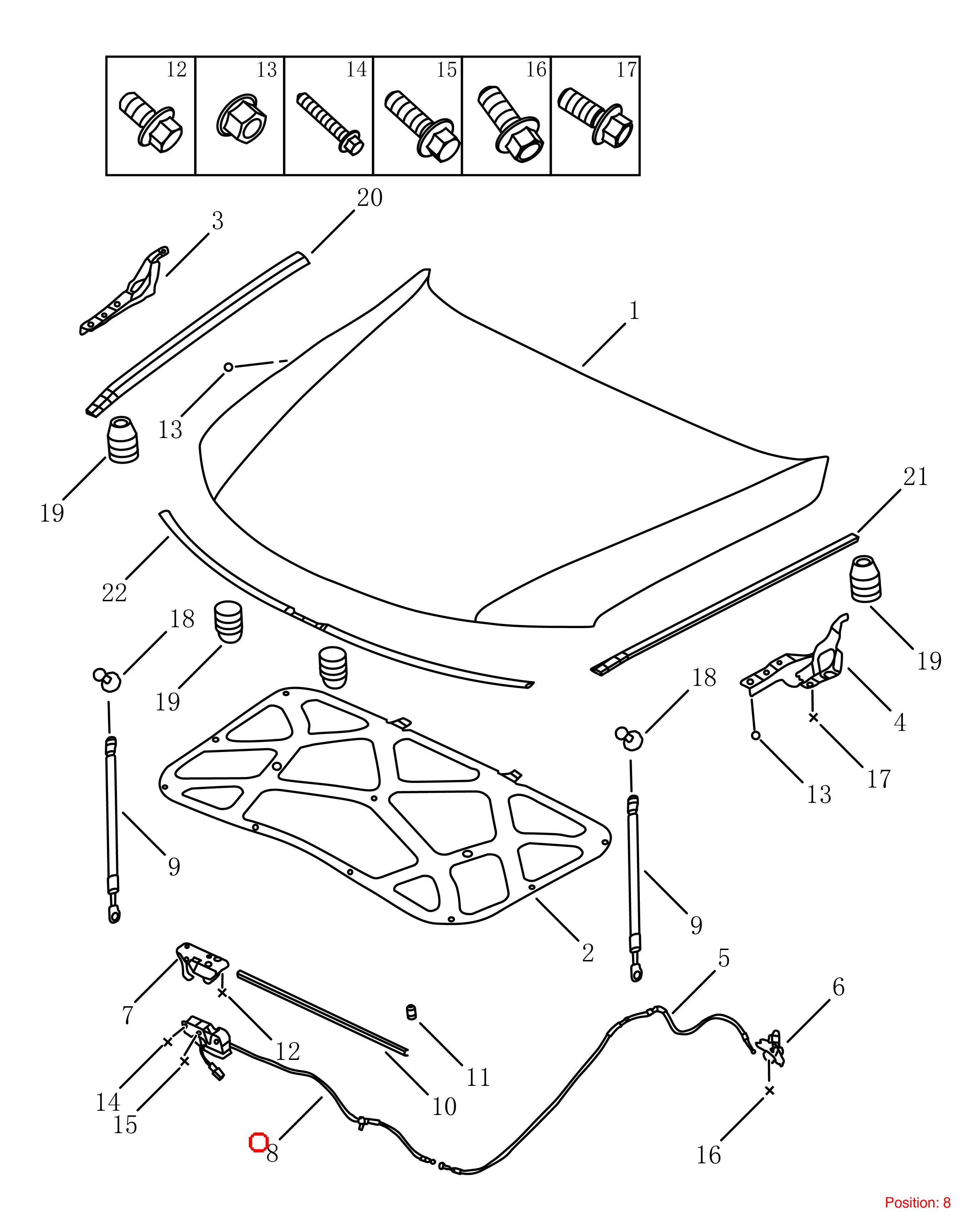 GEELY Hood lock OEM 5032005100 FOR Emgrand 5032005100-GEELY_OEM
