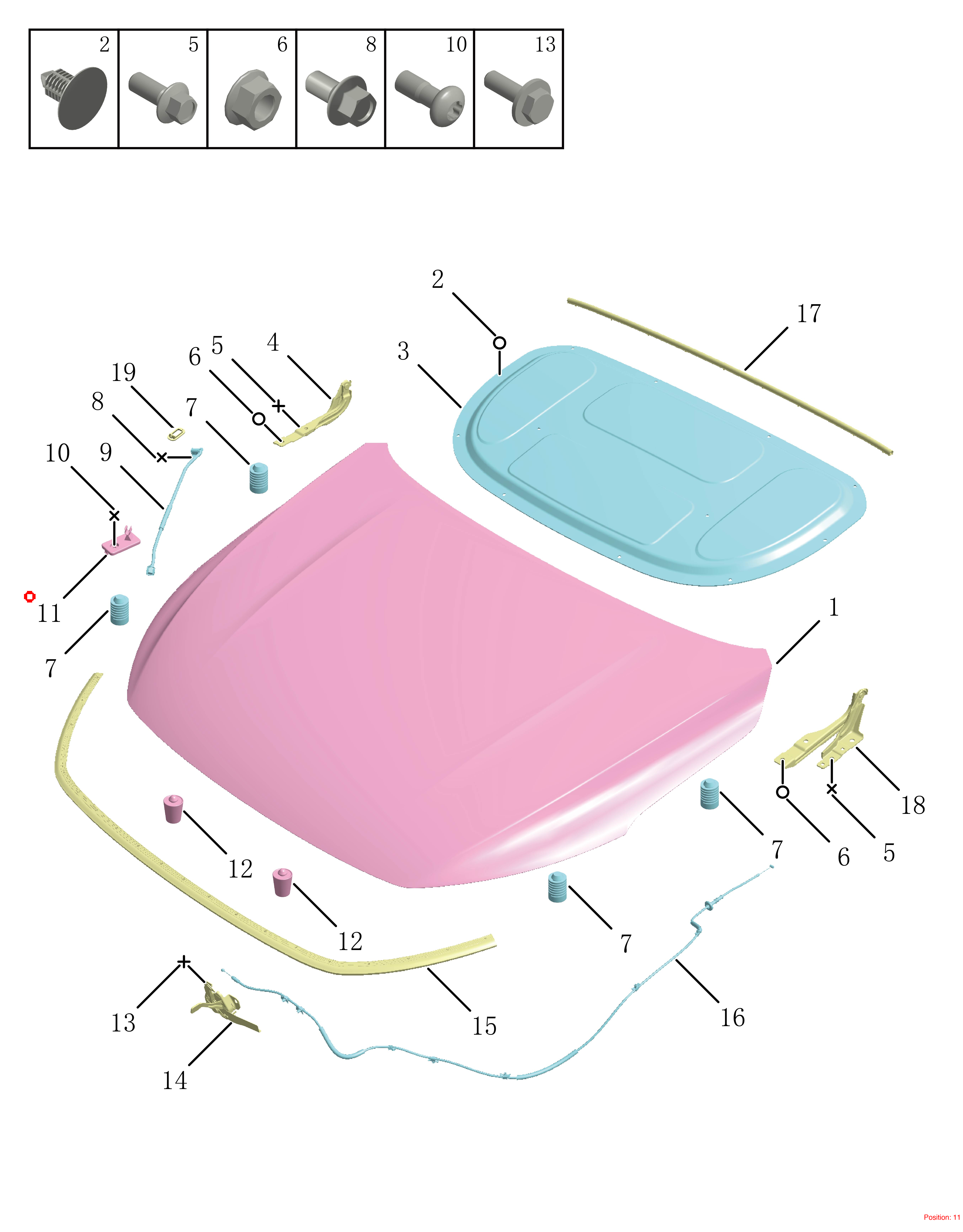 GEELY Buckle OEM 5032008300 FOR Binrui Emgrand 5032008300-GEELY_OEM
