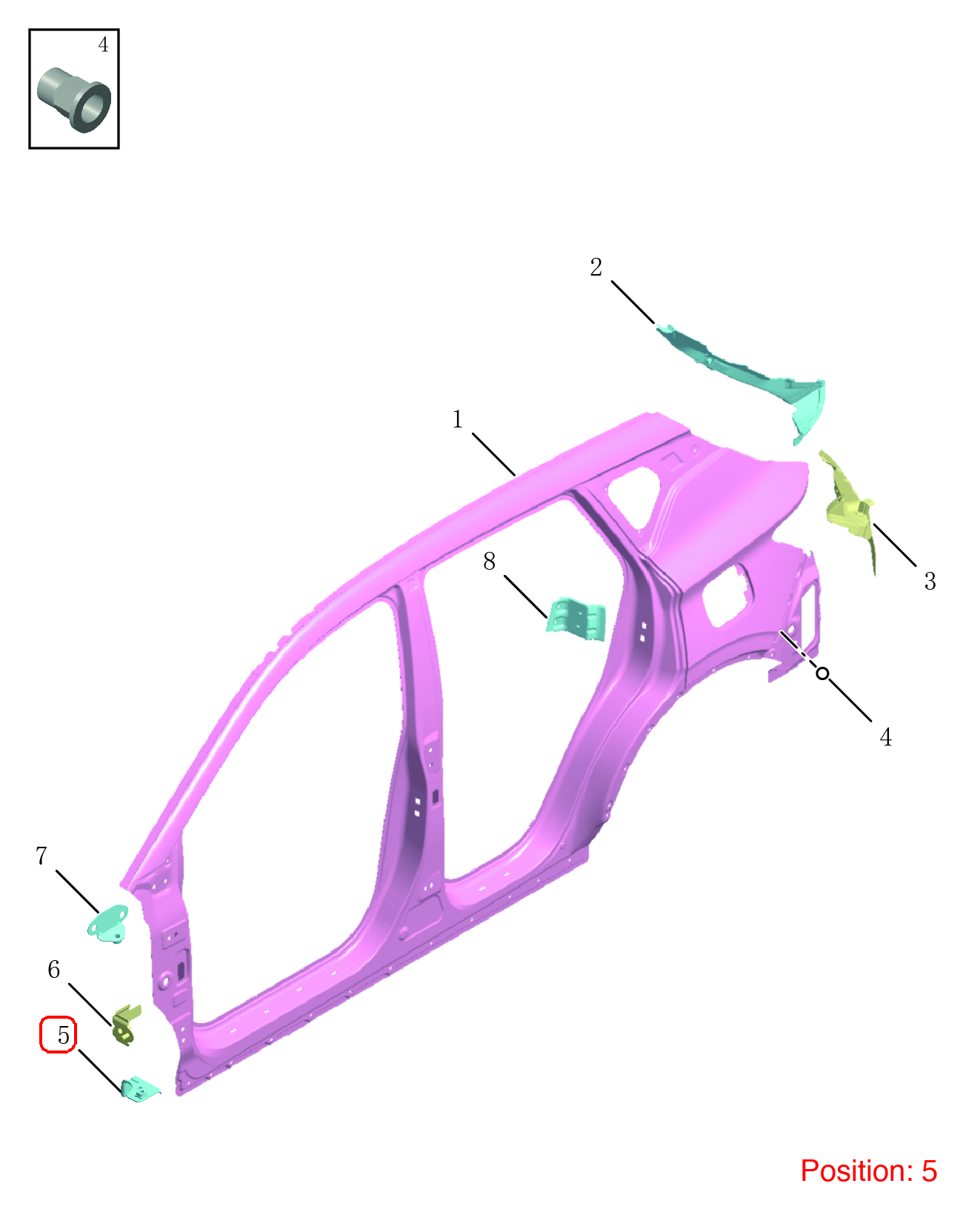 GEELY Fender Bracket OEM 5038059100C15 FOR Coolray 5038059100C15-GEELY_OEM