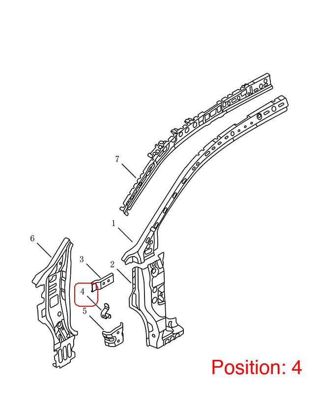 GEELY Fender Bracket OEM 5042033400C15 FOR Coolray 5042033400C15-GEELY_OEM