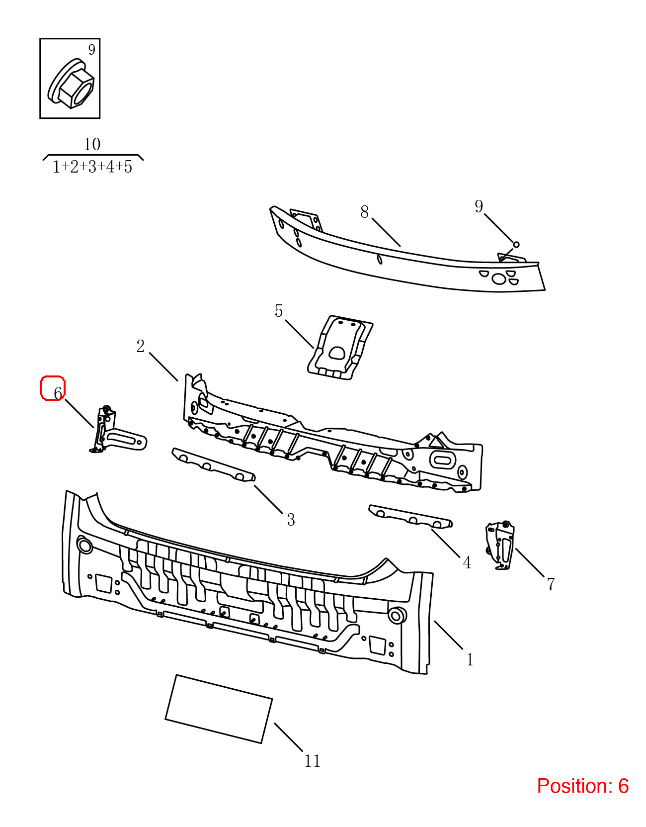 GEELY Bumper Cover Bracket OEM 5052002300 FOR Emgrand 5052002300-GEELY_OEM