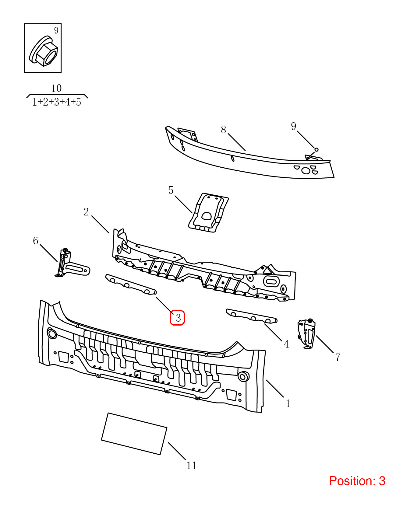 GEELY Bumper Cover Bracket OEM 5052002800 FOR Emgrand 5052002800-GEELY_OEM