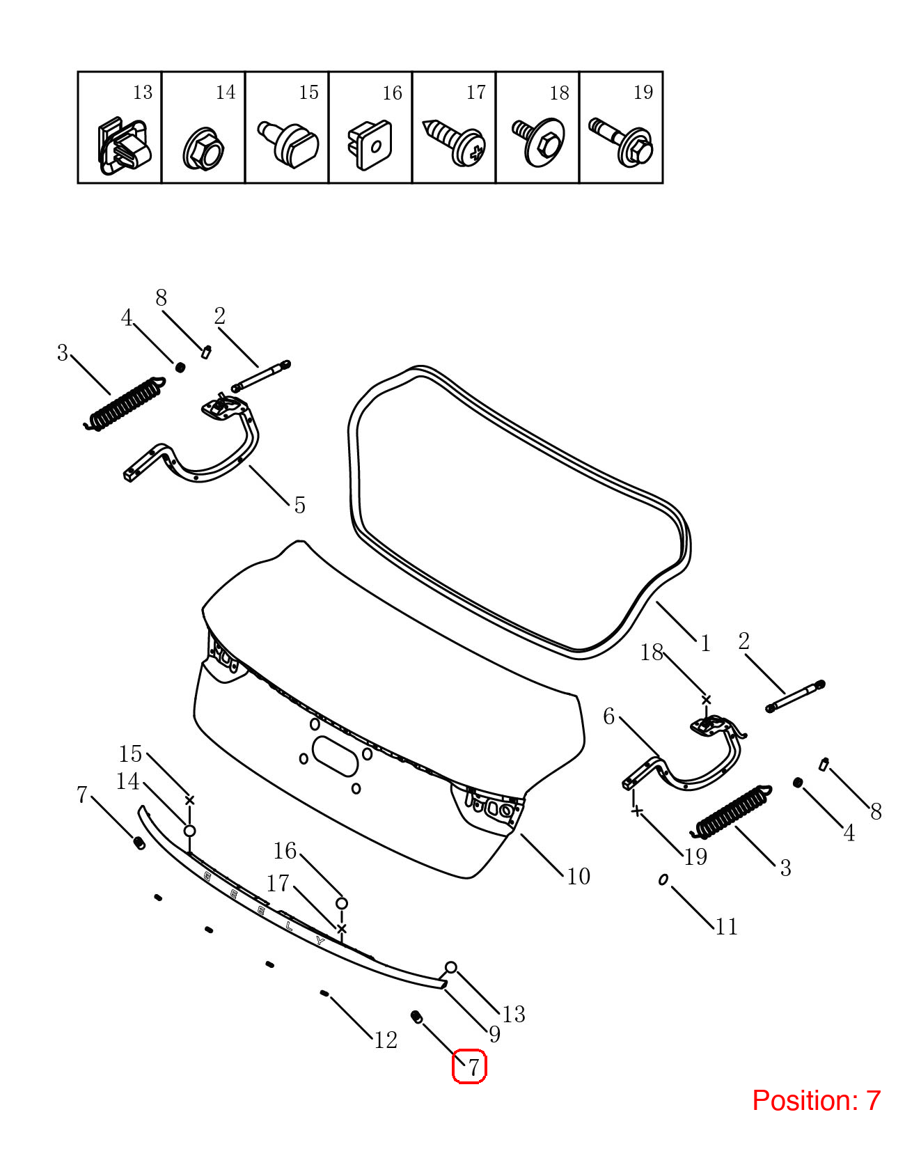 GEELY Tailgate buffer adhesive OEM 5060002800 FOR Emgrand Binrui 5060002800-GEELY_OEM