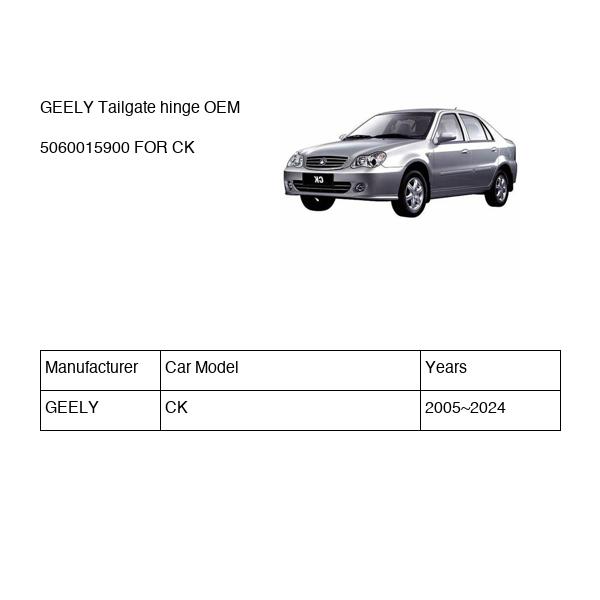 GEELY Tailgate hinge OEM 5060015900 FOR CK 5060015900-GEELY_OEM