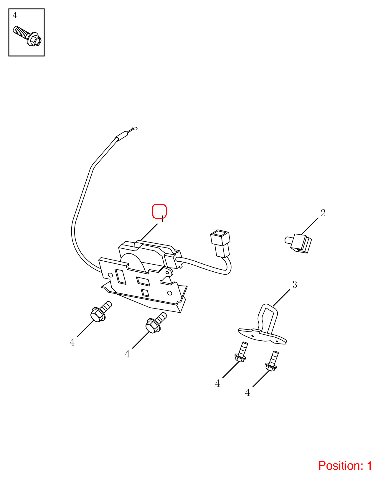 GEELY Trunk Lock Actuator OEM 5065000400 FOR Emgrand 5065000400-GEELY_OEM