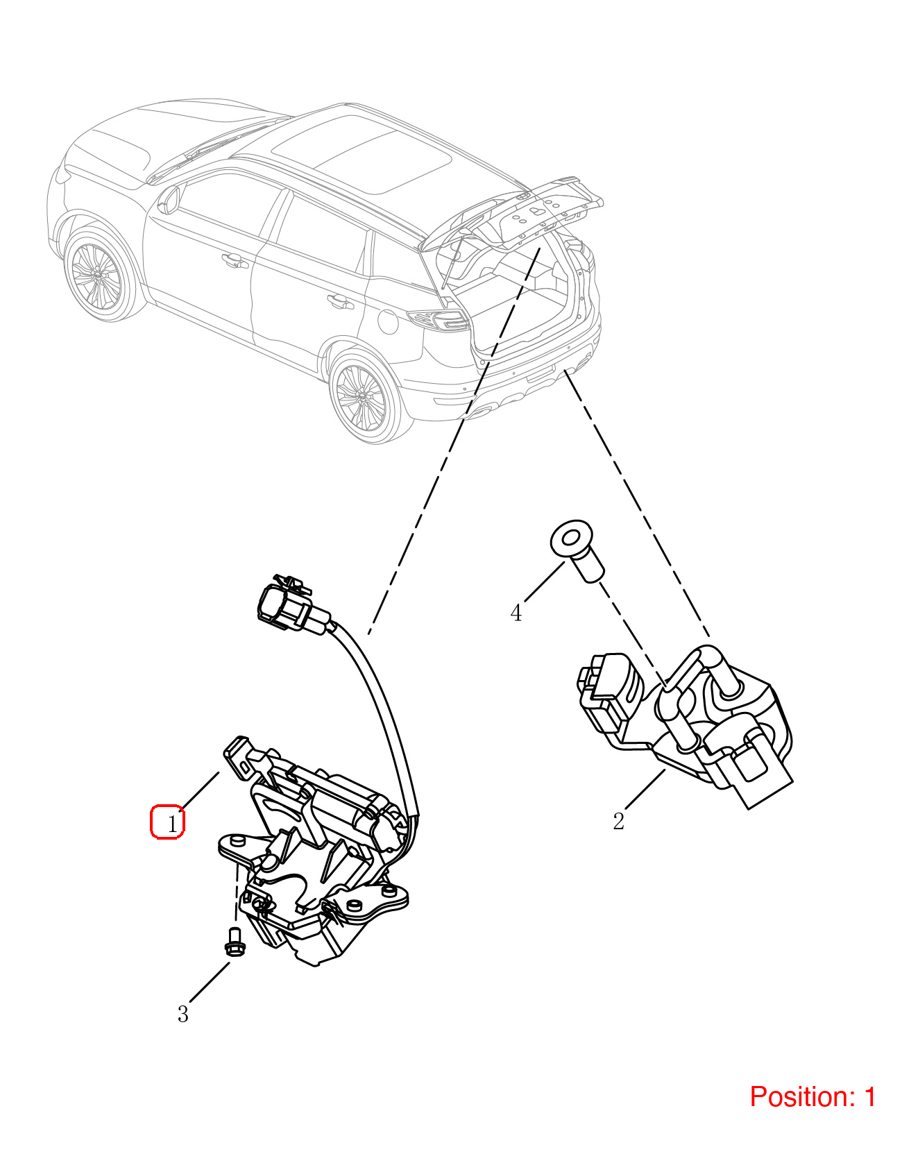 GEELY Trunk Lock Actuator OEM 5068000700 FOR Emgrand 5068000700-GEELY_OEM