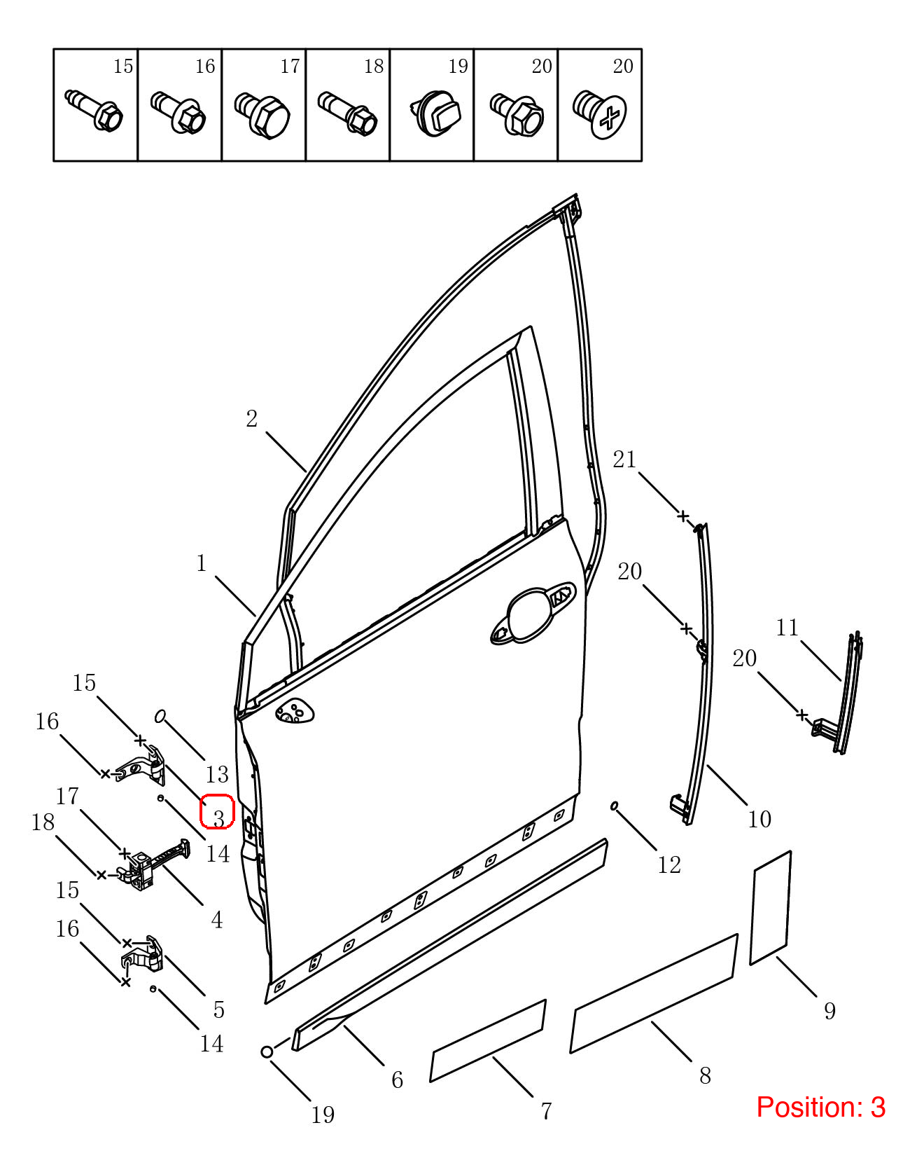 GEELY Door hinge OEM 5075002100 FOR Emgrand 5075002100-GEELY_OEM