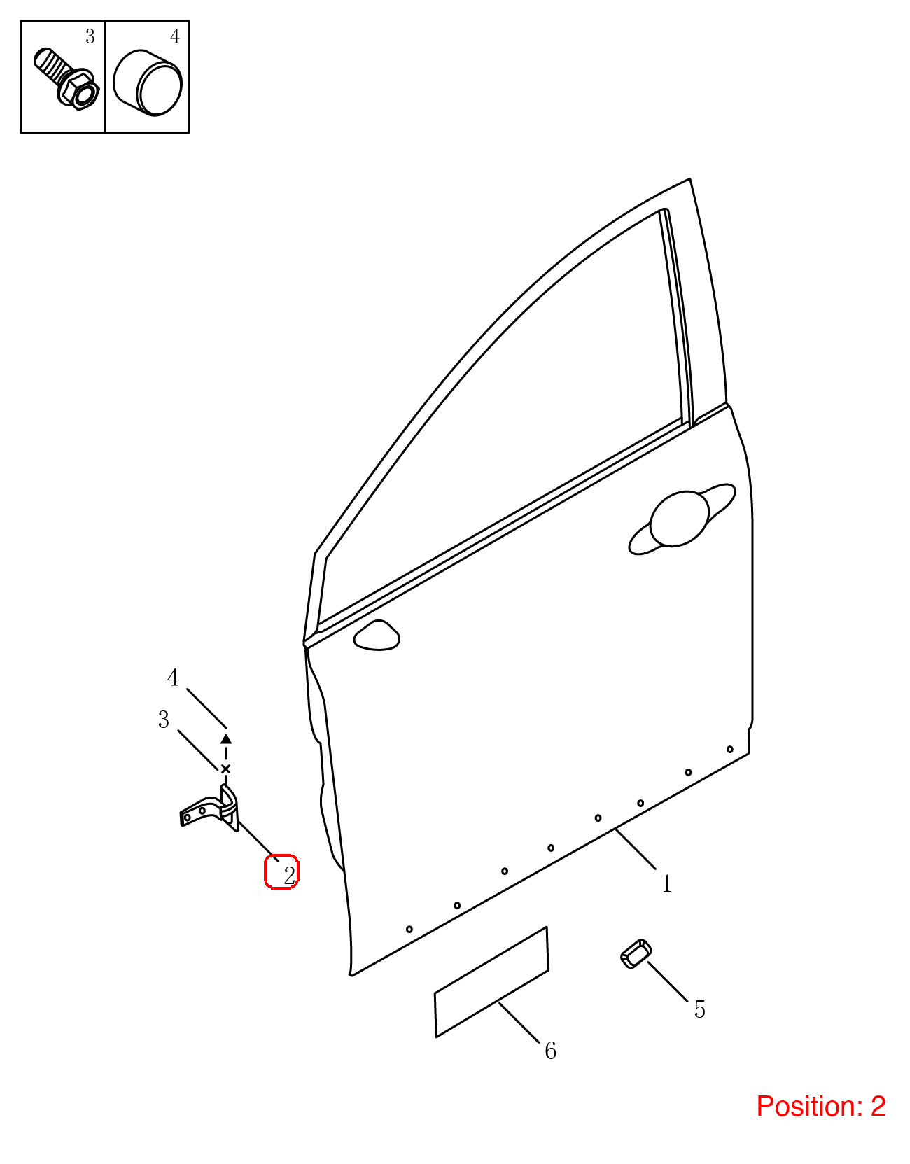 GEELY Door hinge OEM 5075008400 FOR Emgrand Tugella 5075008400-GEELY_OEM