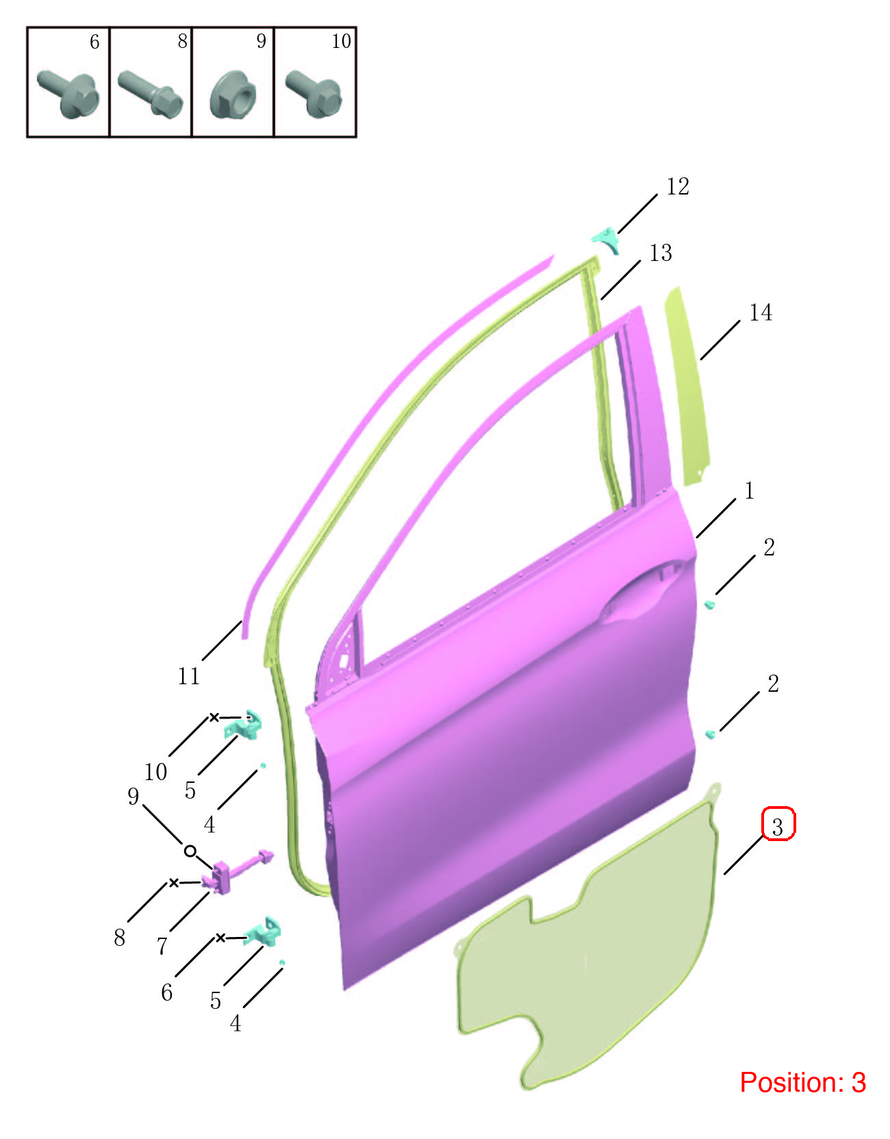 GEELY Door sound insulation pad OEM 5075041100 FOR Binrui 5075041100-GEELY_OEM