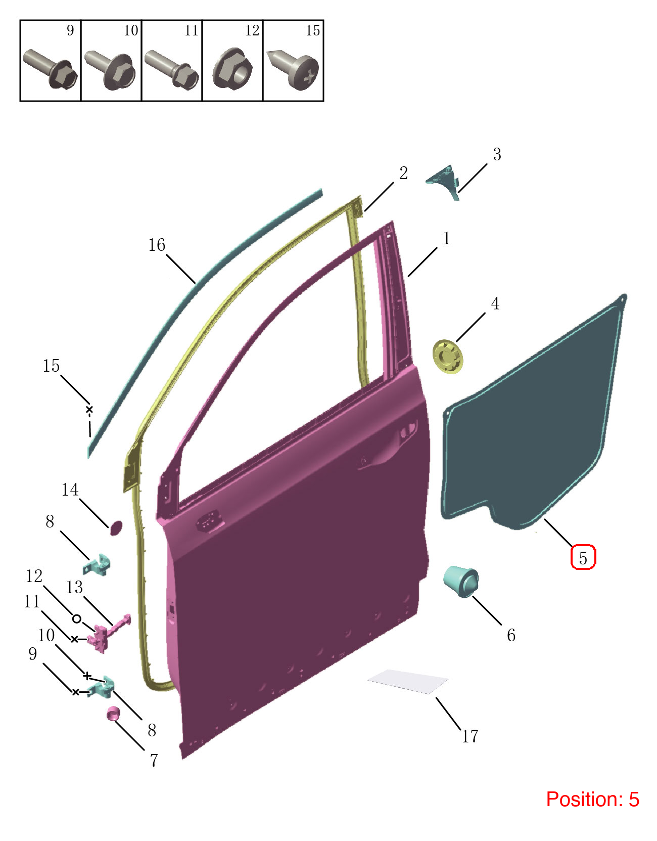 GEELY Door sound insulation pad OEM 5075056300 FOR OKAVANGO 5075056300-GEELY_OEM