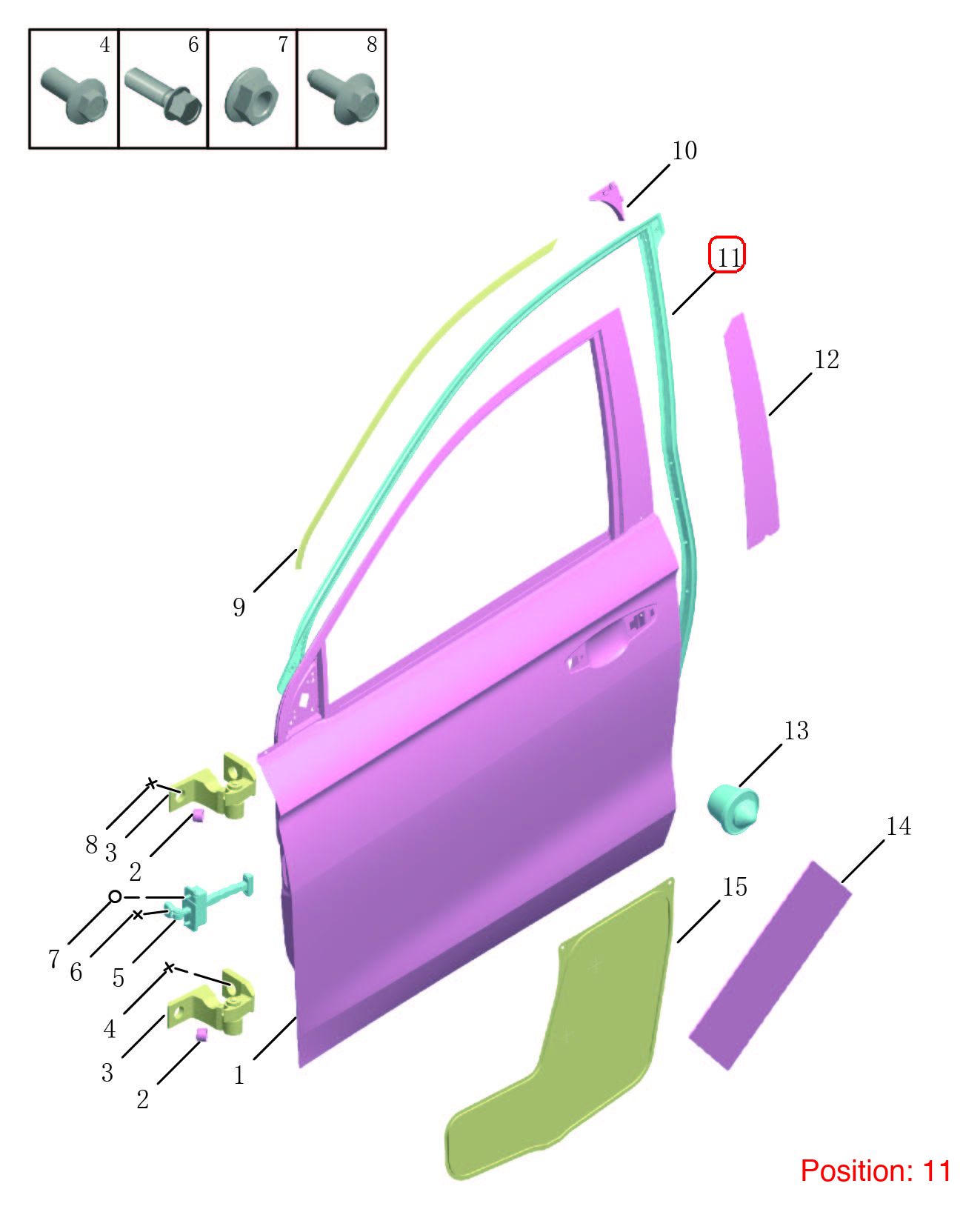 GEELY Door weatherstrip OEM 5075071400 FOR Emgrand 5075071400-GEELY_OEM