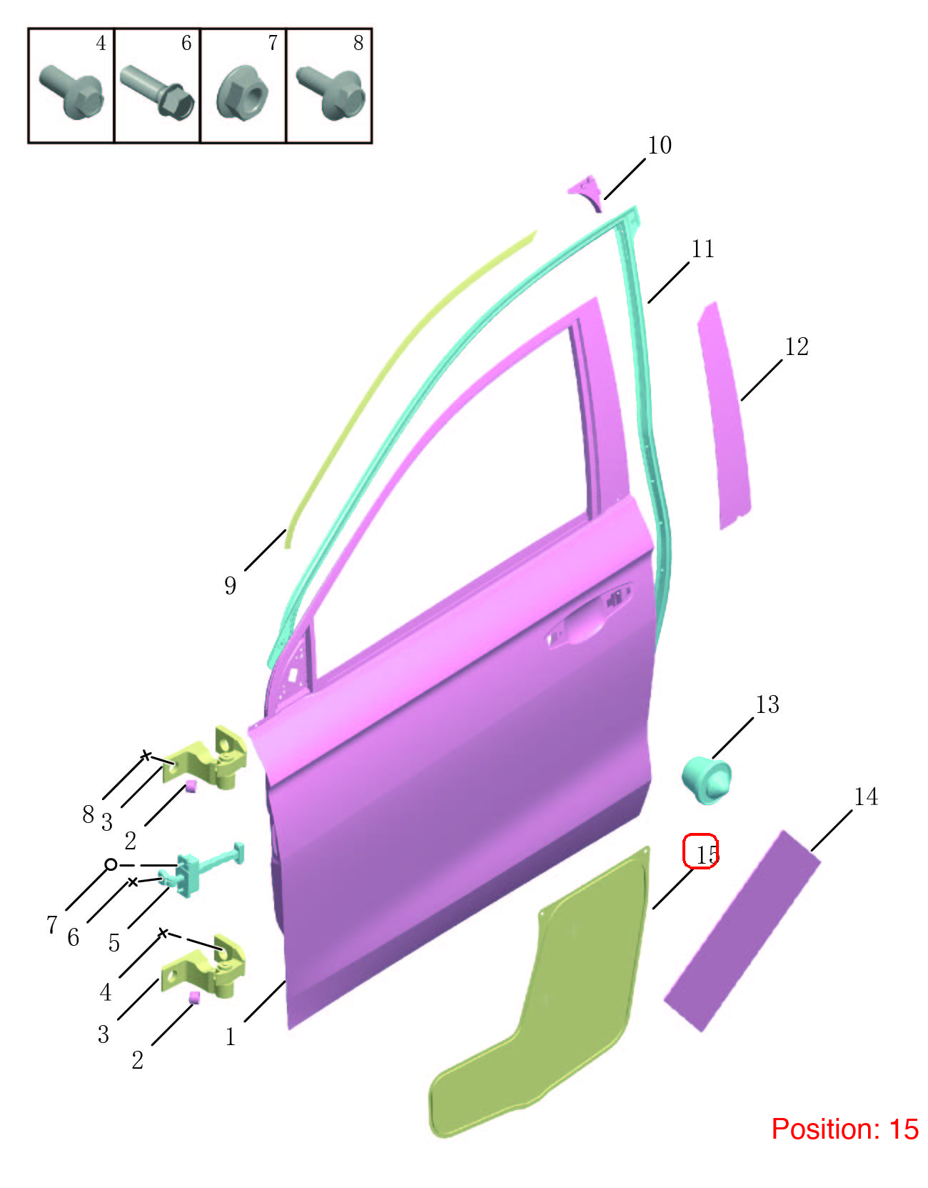 GEELY Door sound insulation pad OEM 5075072000 FOR Emgrand 5075072000-GEELY_OEM