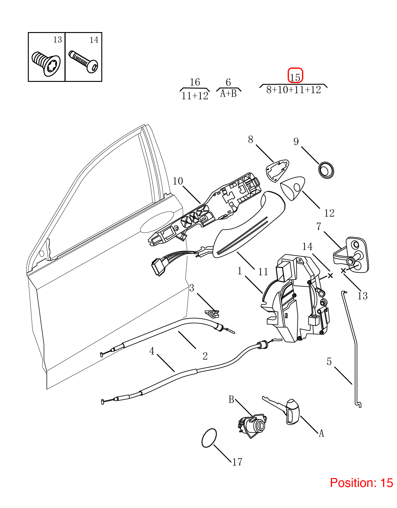 GEELY Door handle OEM 5077003800B05 FOR Emgrand 5077003800B05-GEELY_OEM
