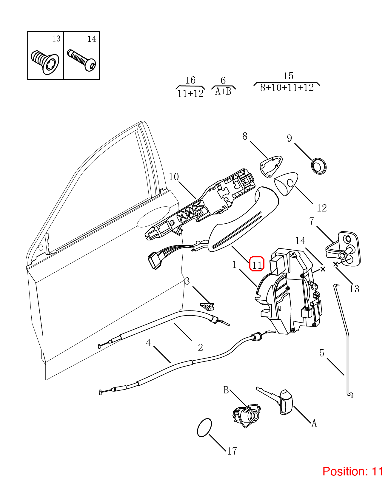 GEELY Door handle OEM 5077004700B05 FOR Emgrand 5077004700B05-GEELY_OEM