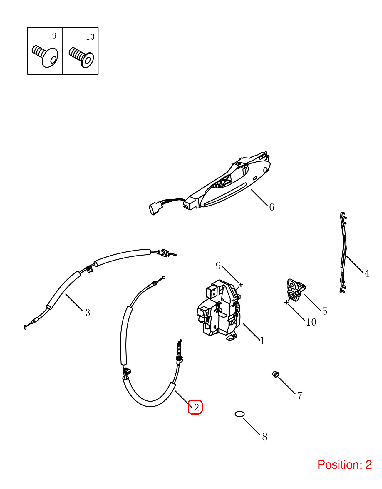 GEELY Door lock mechanism pull wire OEM 5077008900 FOR Emgrand 5077008900-GEELY_OEM