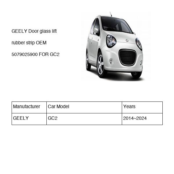 GEELY Door glass lift rubber strip OEM 5079025900 FOR GC2 5079025900-GEELY_OEM