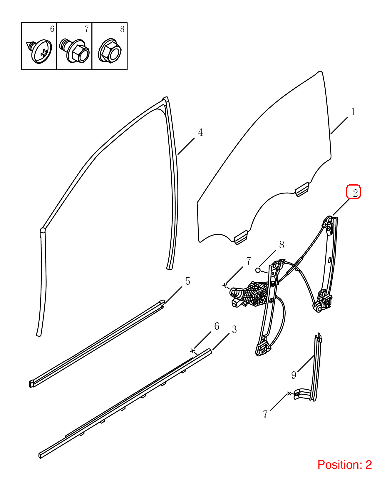 GEELY Rear Left Door Window Regulator OEM 5079049000 FOR Binrui 5079049000-GEELY_OEM