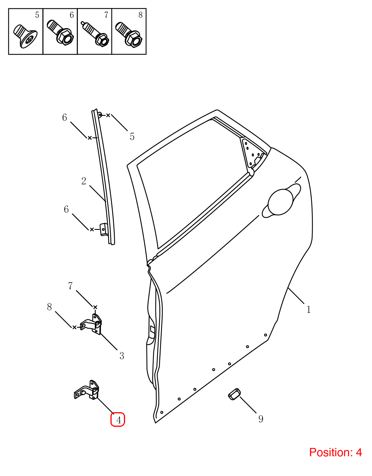GEELY Door hinge OEM 5081003100 FOR Emgrand 5081003100-GEELY_OEM