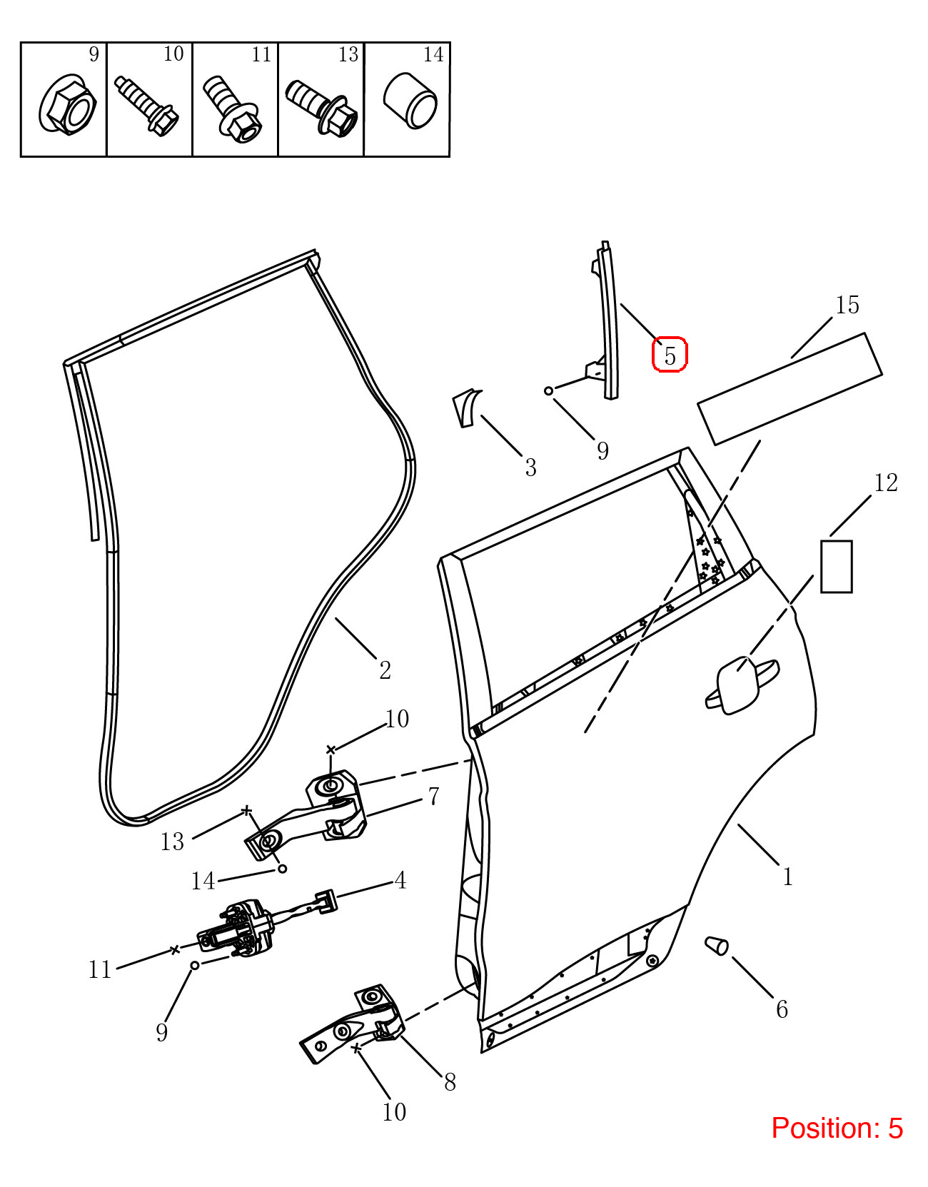 GEELY Door glass guide rail OEM 5081004800 FOR Emgrand 5081004800-GEELY_OEM