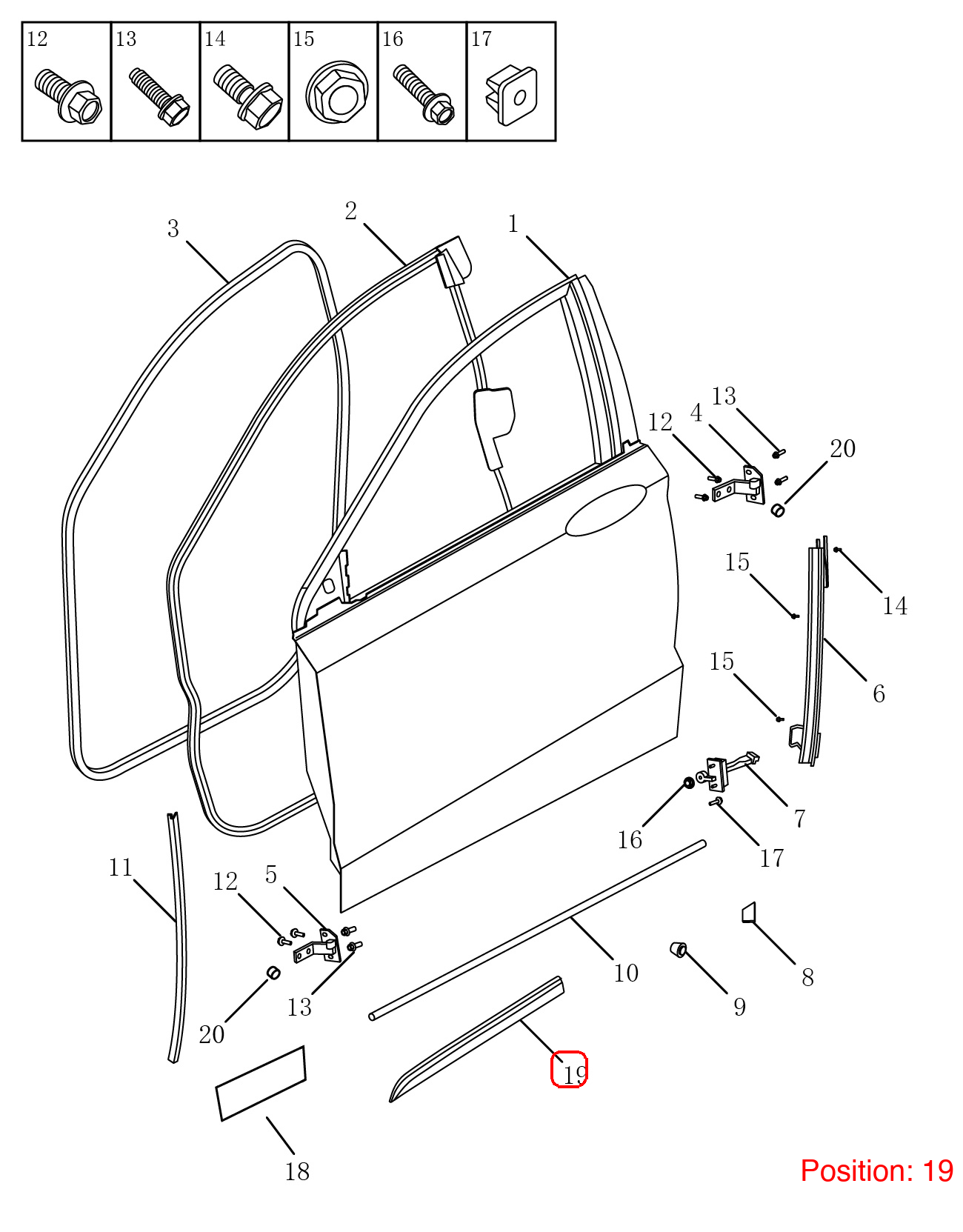 GEELY Door Strip OEM 5081005800 FOR Emgrand 5081005800-GEELY_OEM