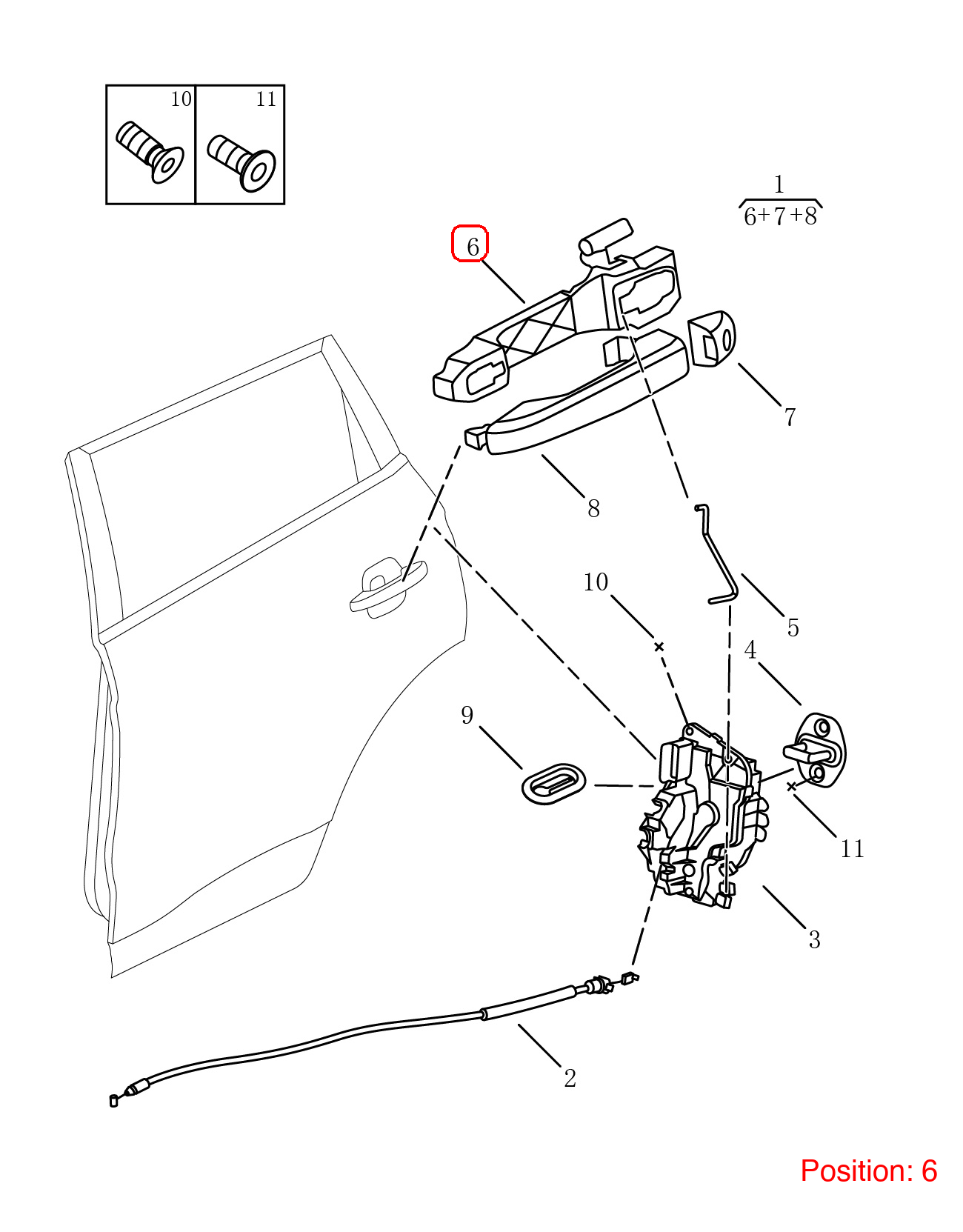 GEELY Outer door handle base OEM 5083003200 FOR Emgrand 5083003200-GEELY_OEM