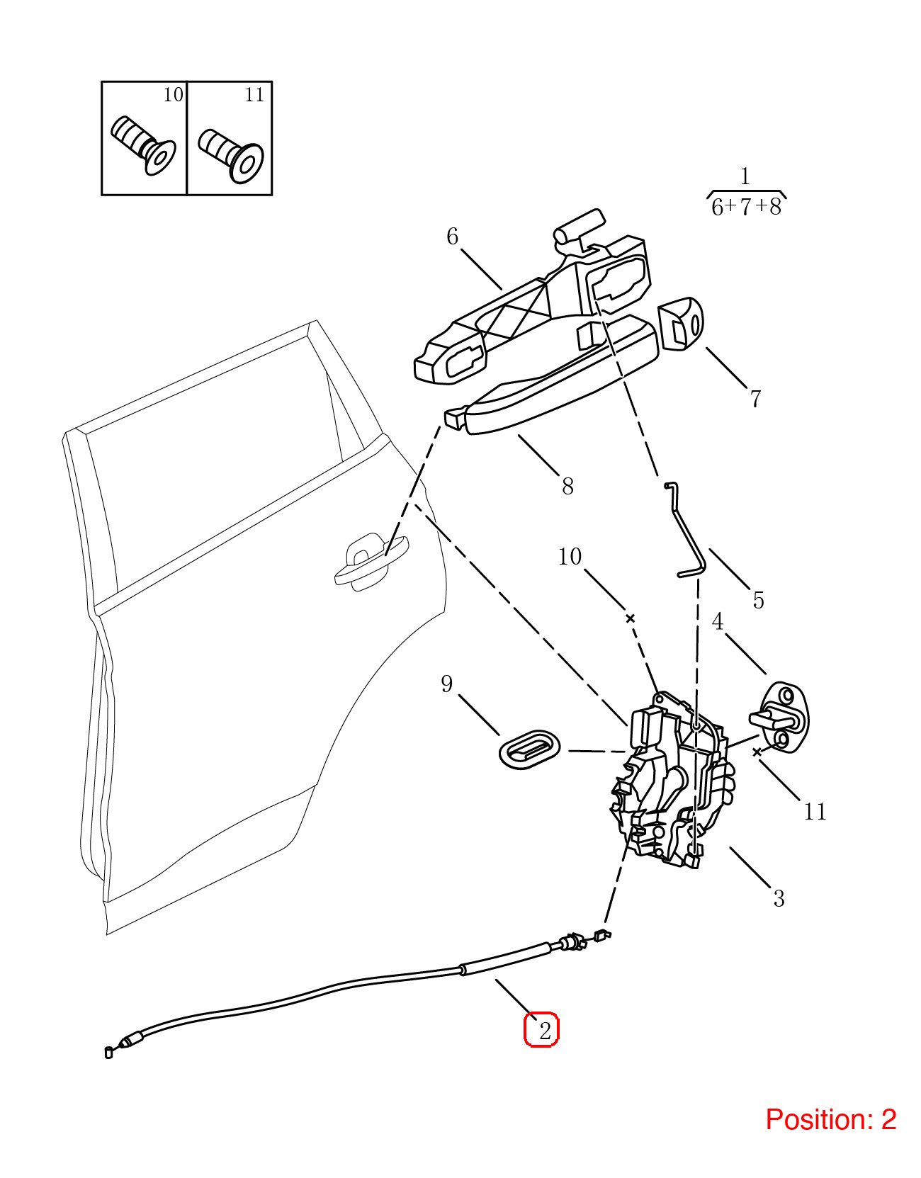 GEELY Door lock mechanism pull wire OEM 5083003800 FOR Emgrand 5083003800-GEELY_OEM