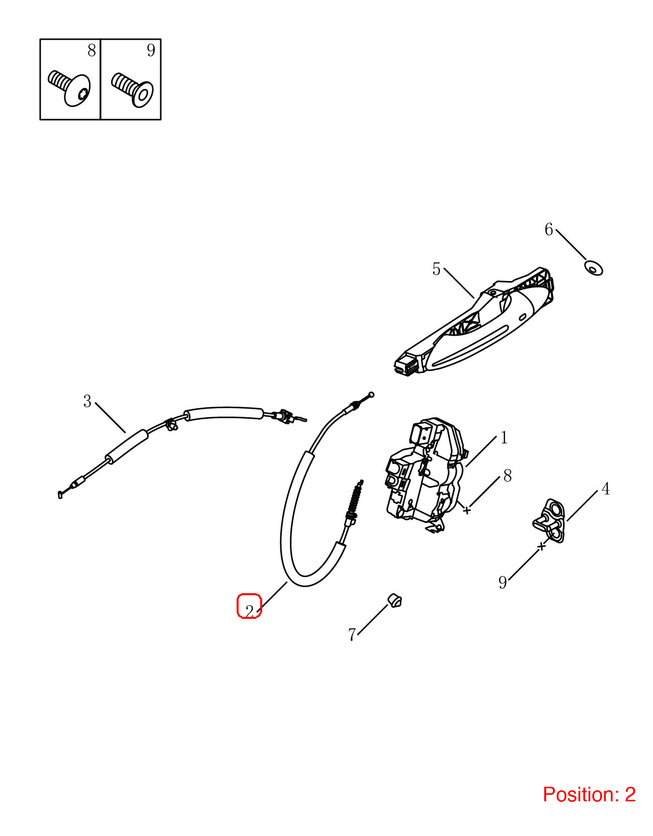 GEELY Door lock mechanism pull wire OEM 5083006000 FOR Emgrand 5083006000-GEELY_OEM