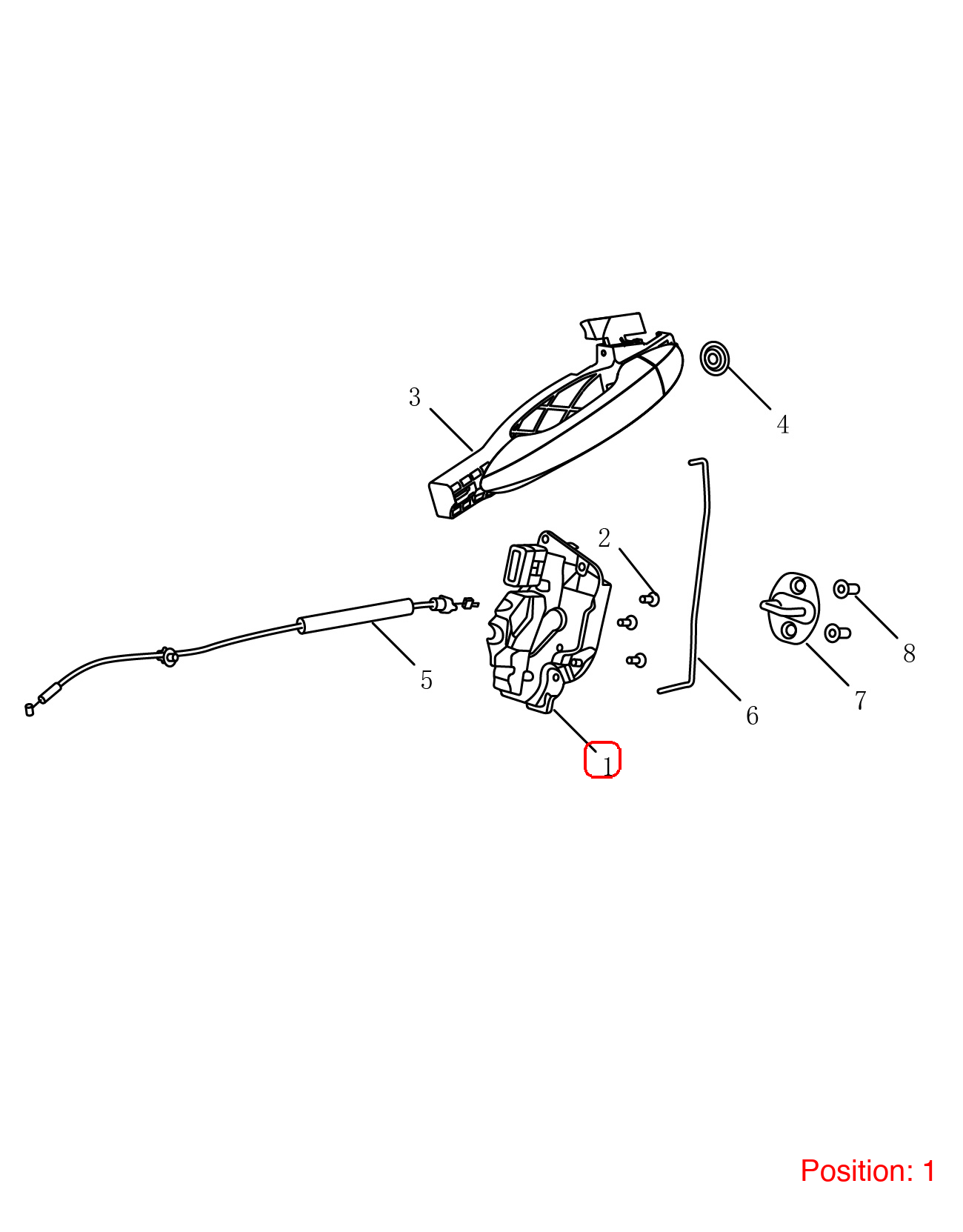 GEELY Door Lock OEM 5083006700 FOR Emgrand 5083006700-GEELY_OEM