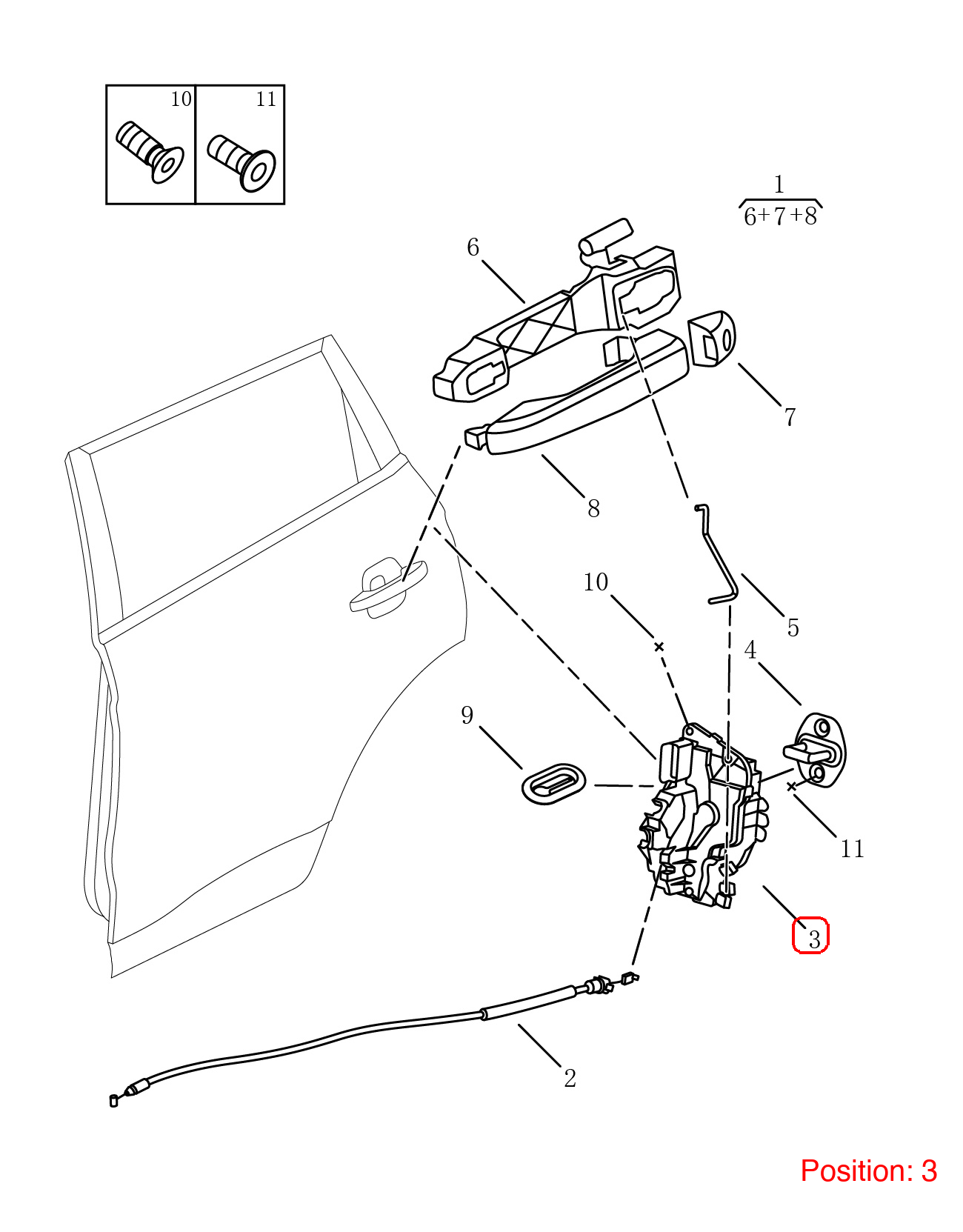 GEELY Door lock mechanism pull wire OEM 5083025600 FOR Emgrand 5083025600-GEELY_OEM