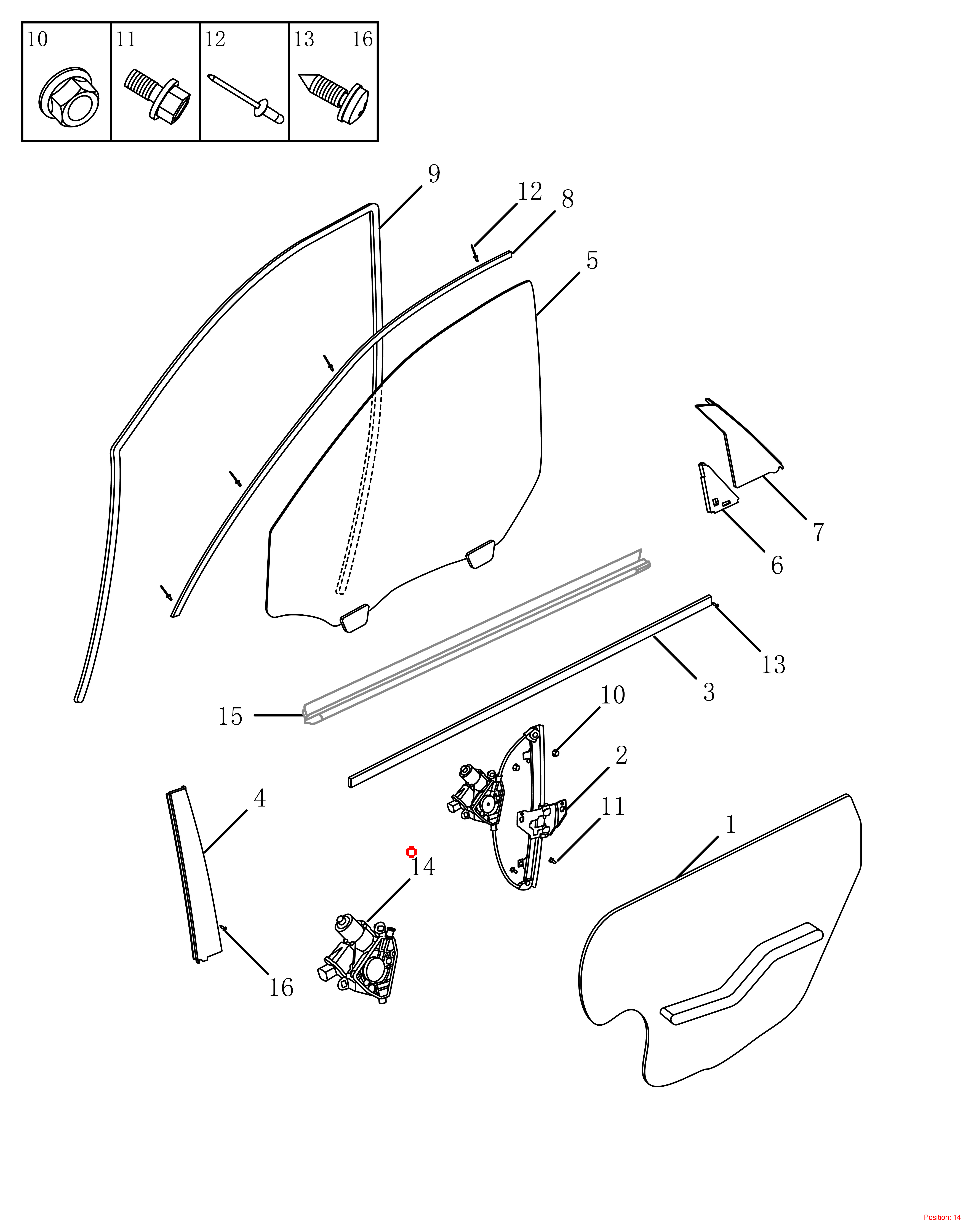 GEELY Window Regulator OEM 5085007600 FOR Emgrand 5085007600-GEELY_OEM