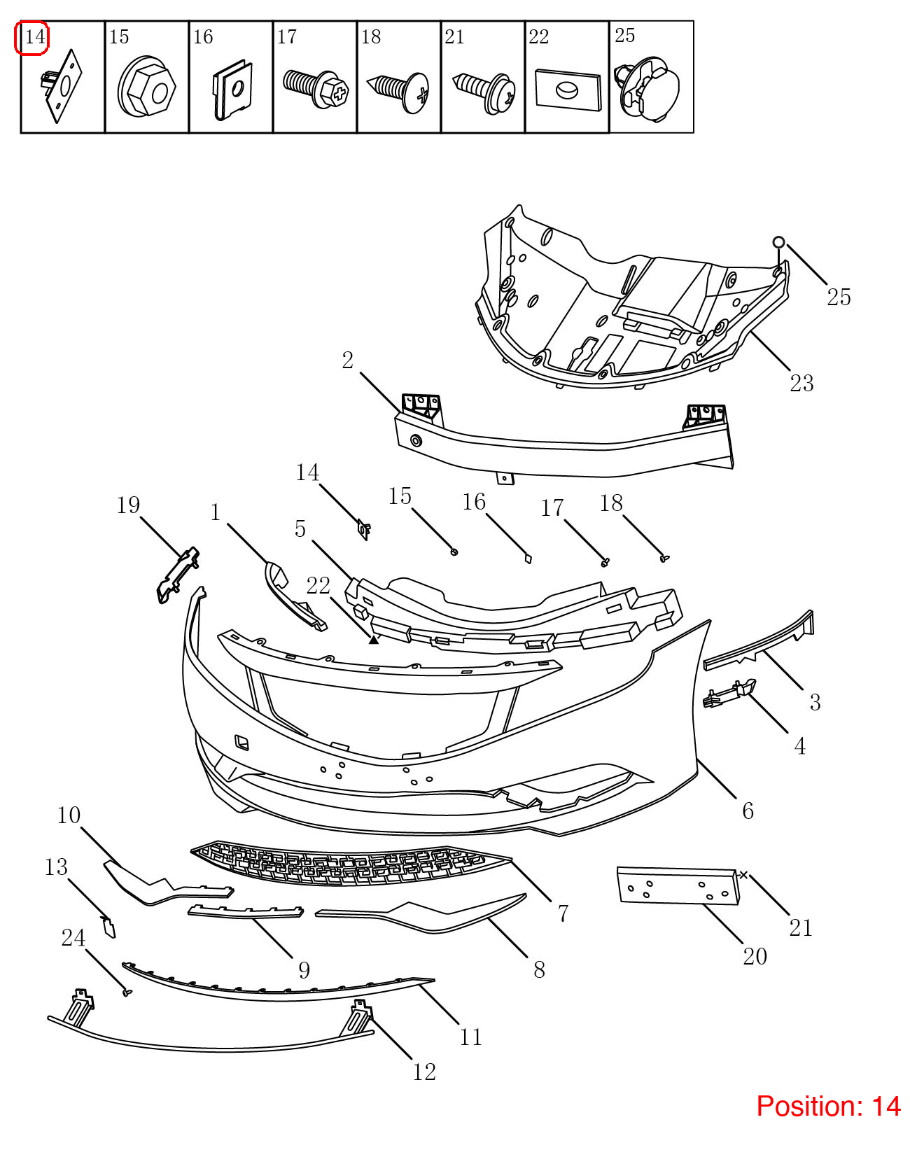 GEELY Reverse radar bracket OEM 6010006100 FOR Emgrand 6010006100-GEELY_OEM