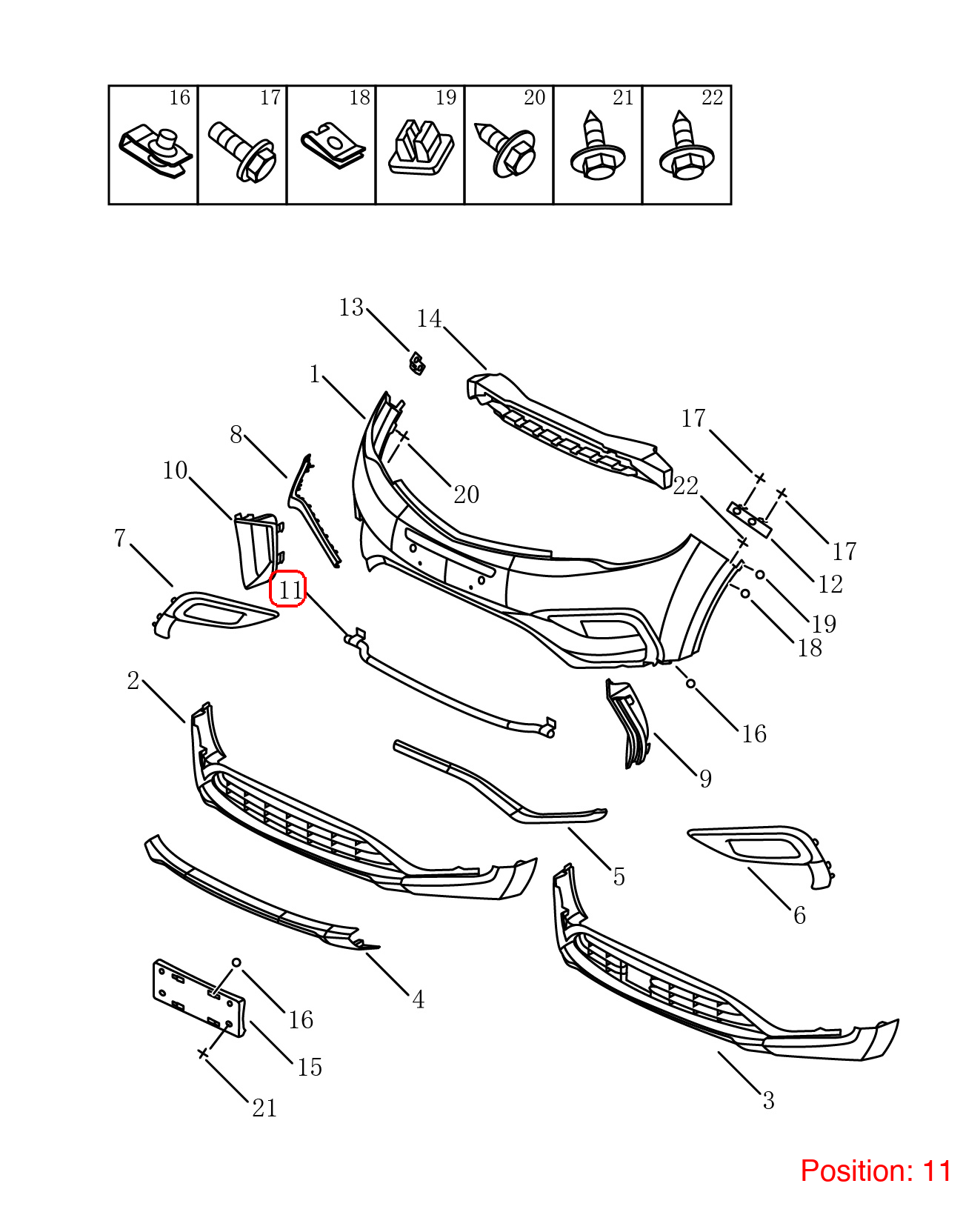 GEELY Bumper Lower Guide OEM 6010008400 FOR Emgrand 6010008400-GEELY_OEM