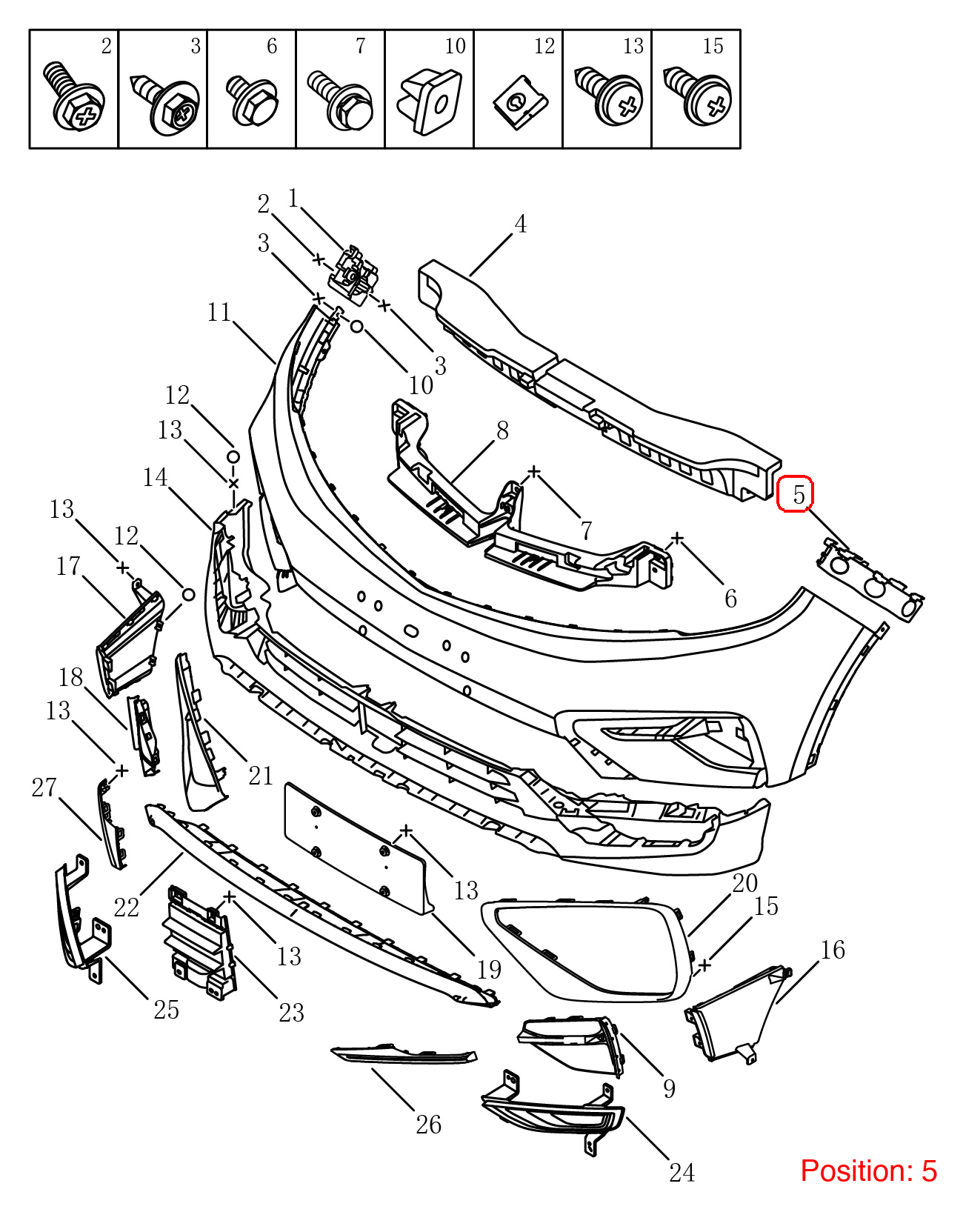 GEELY Bumper Cover Bracket OEM 6010058500 FOR Emgrand 6010058500-GEELY_OEM