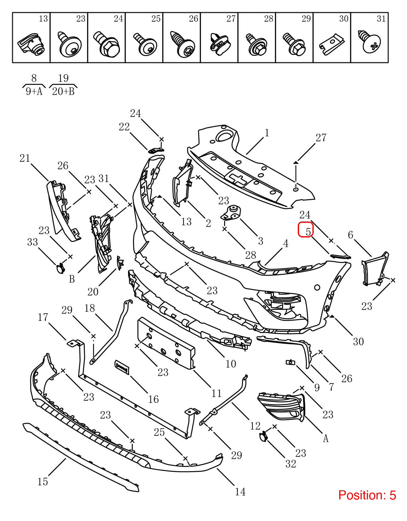 GEELY Bumper Cover Bracket OEM 6010131400 FOR Tugella 6010131400-GEELY_OEM
