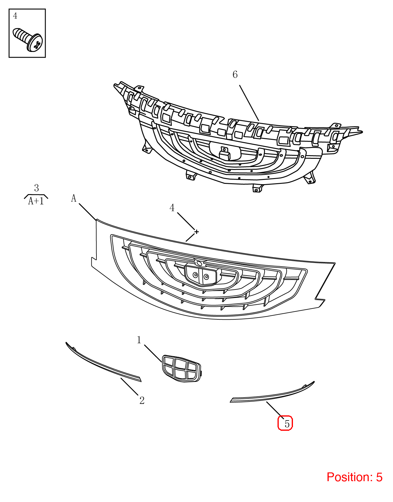 GEELY Front grille trim OEM 6013002500 FOR Emgrand 6013002500-GEELY_OEM