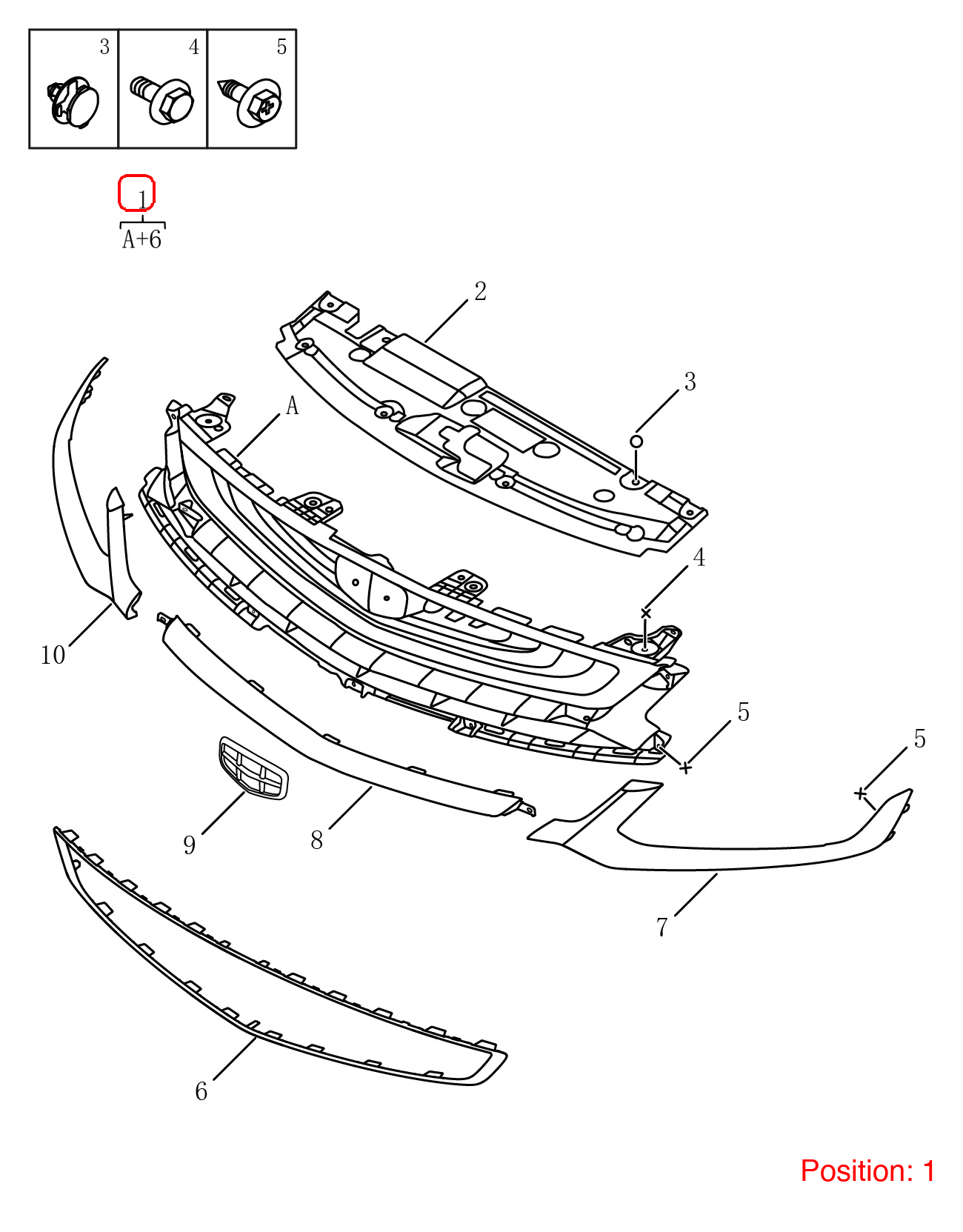 GEELY Front grille OEM 6013026000 FOR Coolray 6013026000-GEELY_OEM