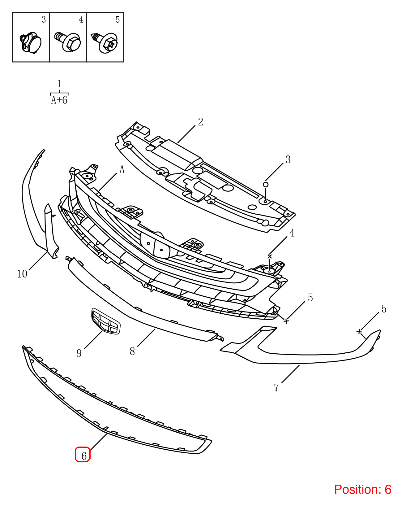 GEELY Front grille trim OEM 6013028600 FOR Coolray 6013028600-GEELY_OEM