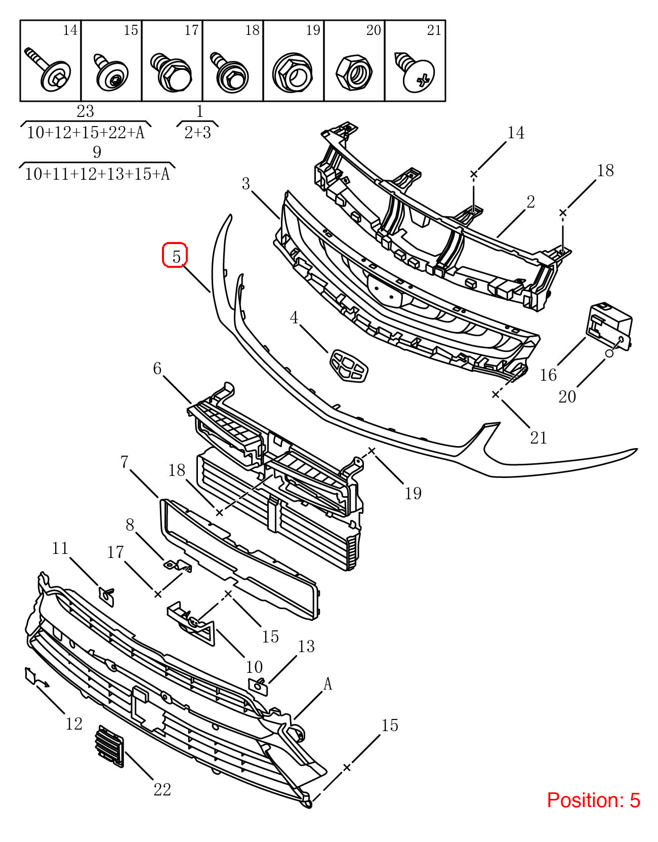 GEELY Front grille trim OEM 6013029300 FOR Tugella 6013029300-GEELY_OEM