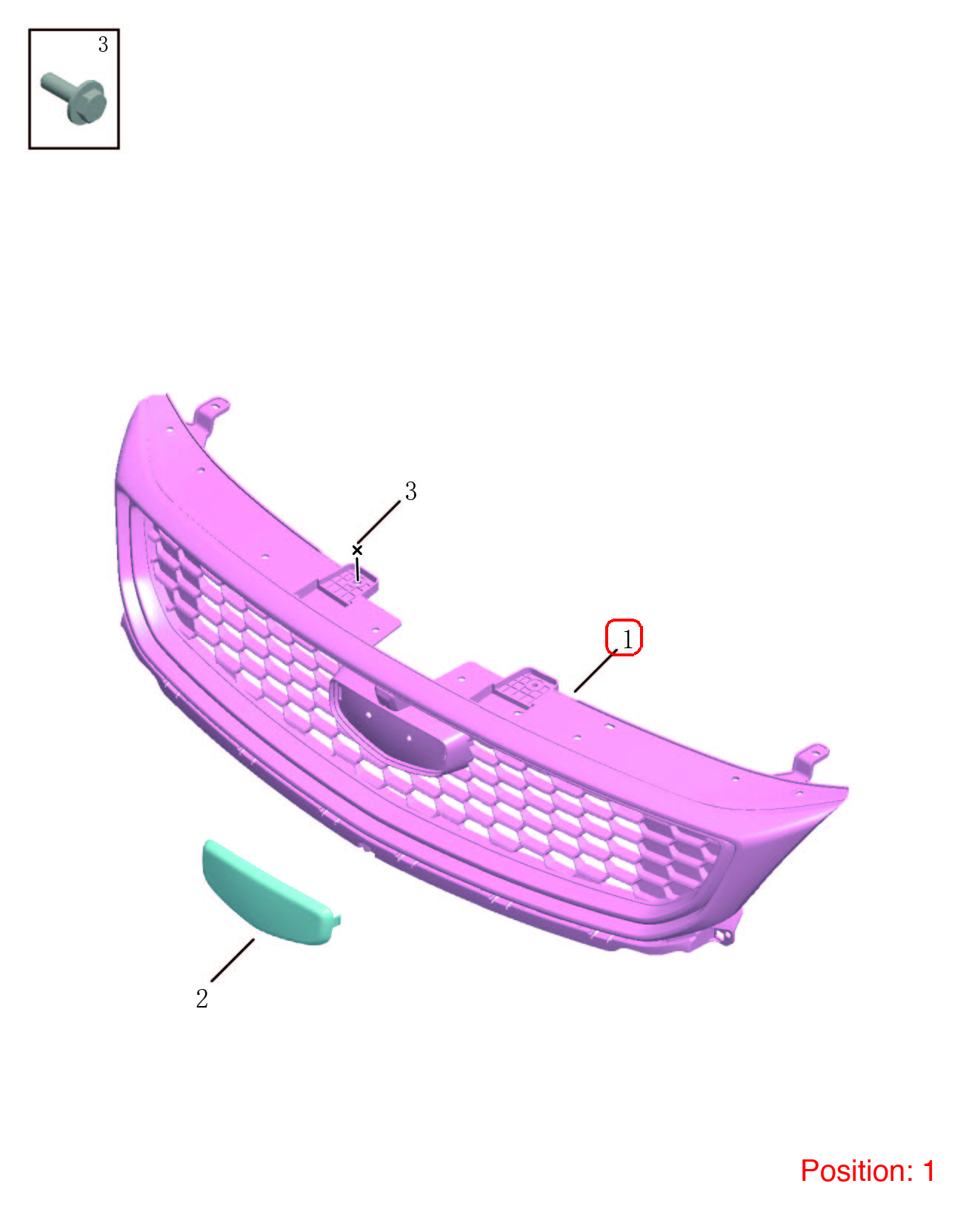 GEELY Front grille OEM 6013038800 FOR Binrui 6013038800-GEELY_OEM