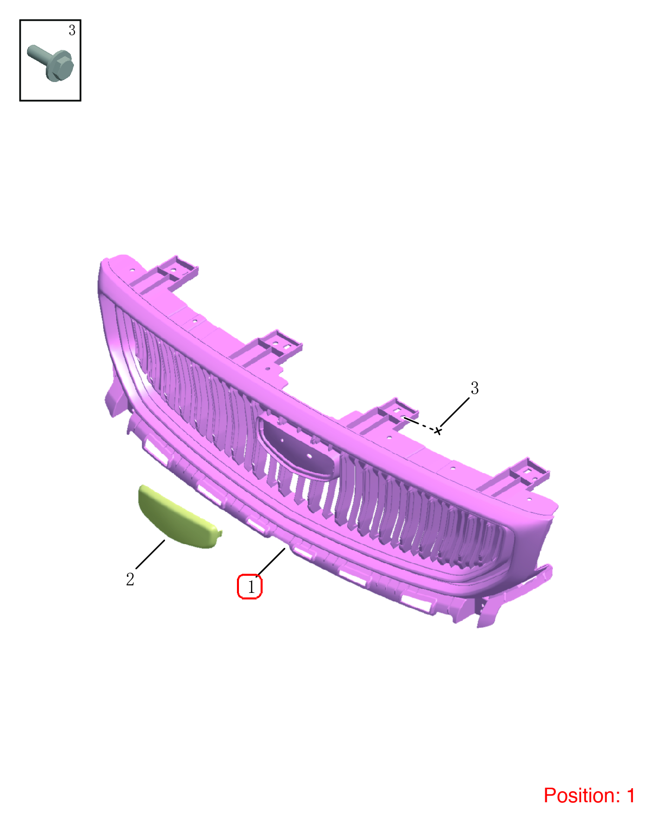 GEELY Front grille OEM 6013045100 FOR Emgrand 6013045100-GEELY_OEM