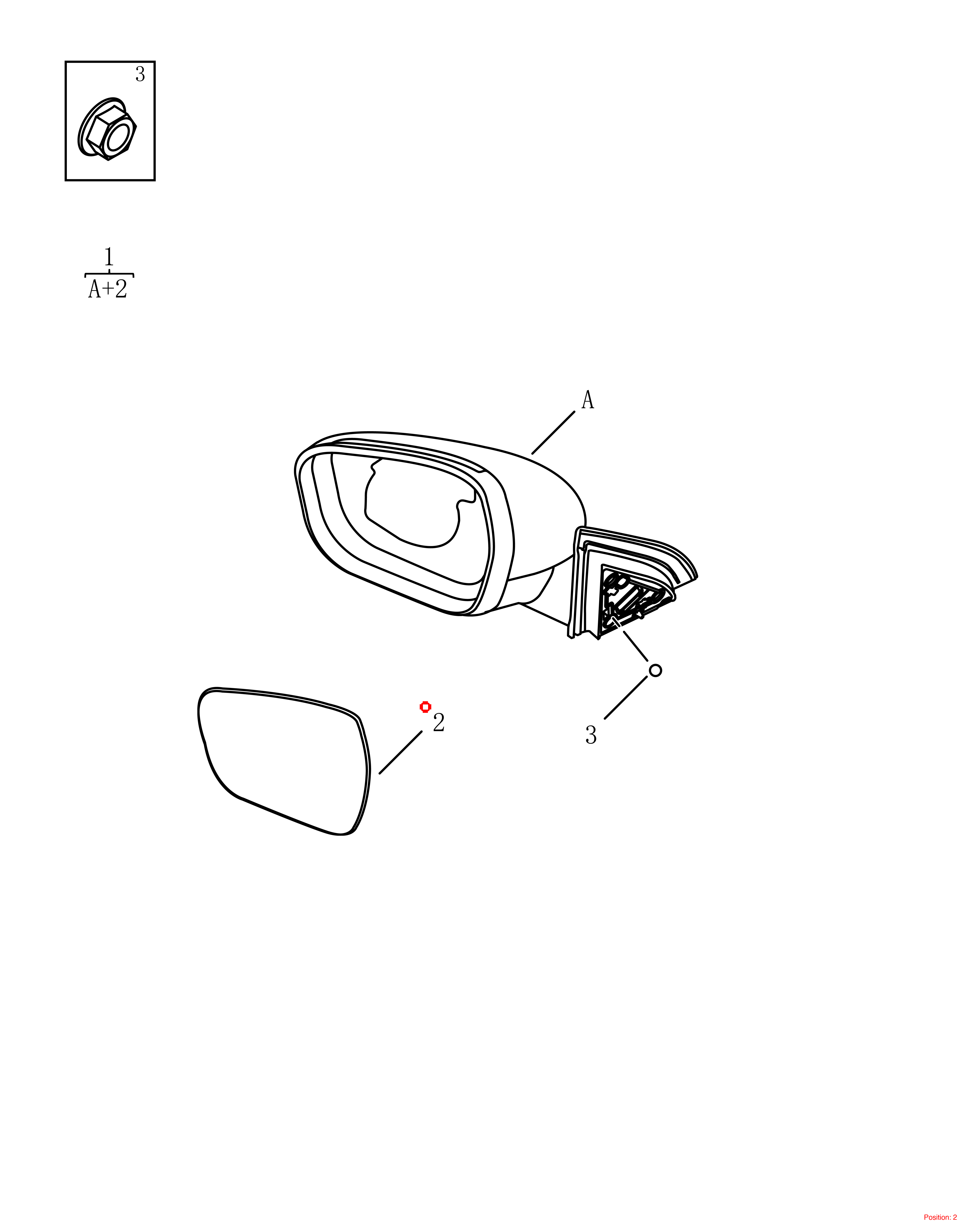 GEELY Reverse mirror glass OEM 6017005500 FOR Emgrand 6017005500-GEELY_OEM